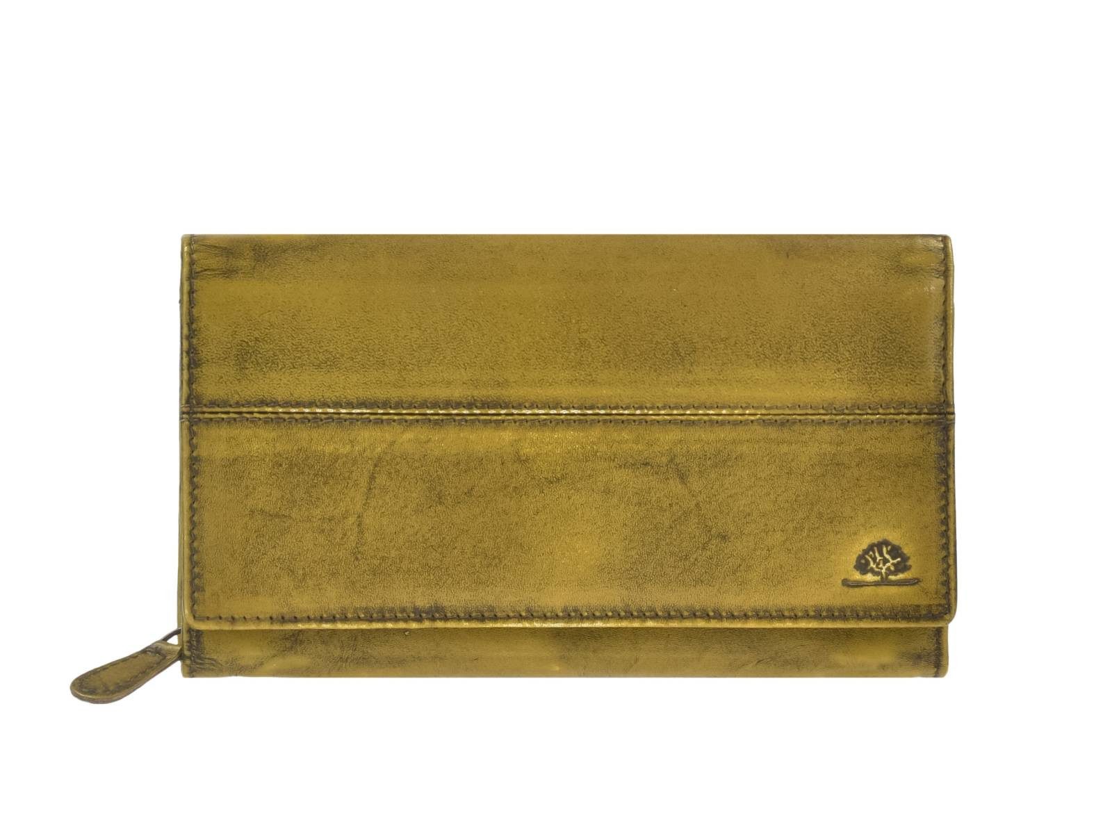 Greenburry Geldbörse "Destressed" Leder Geldbörse RFID, Querformat, Lederbörse, Portemonnaie, 18x11cm