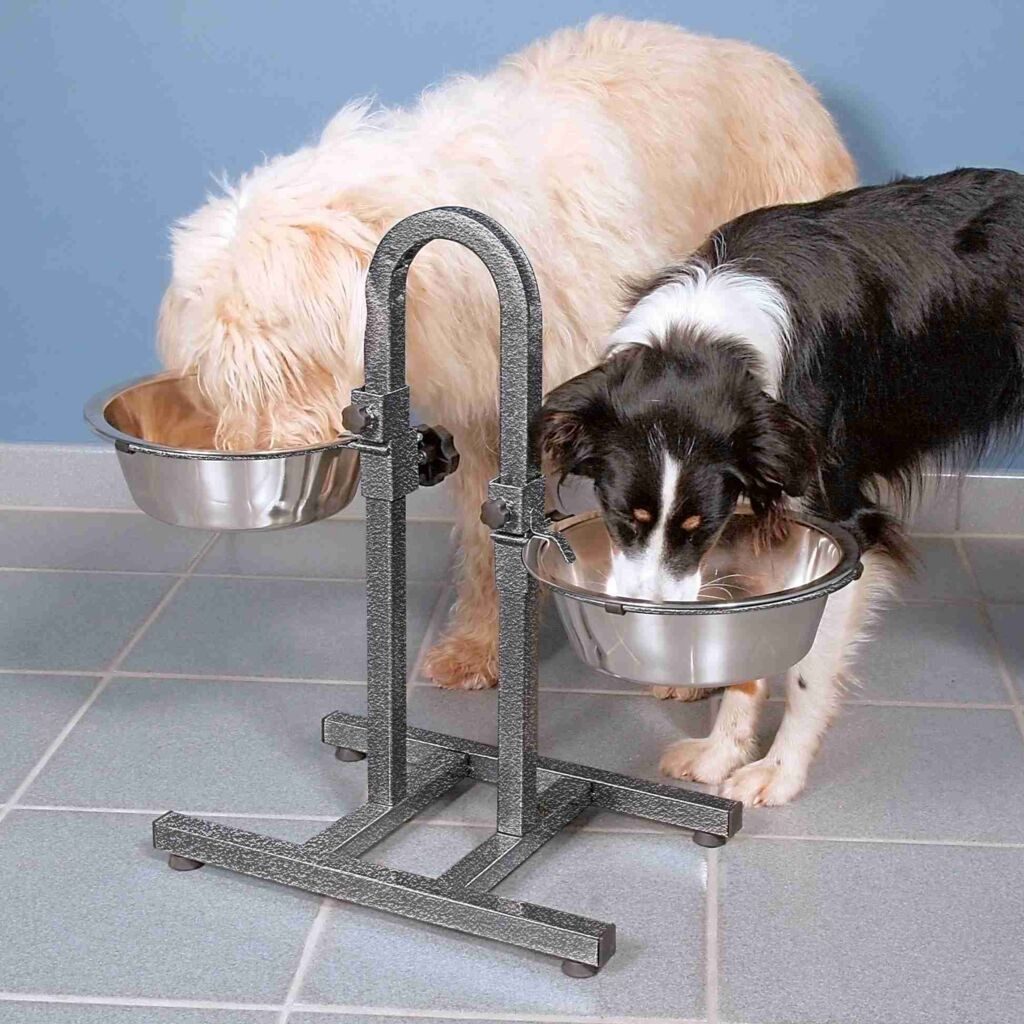 TRIXIE Napf Hundebar, Metall/Edelstahl - diverse - 2 × 2,8 l/ø 24 cm