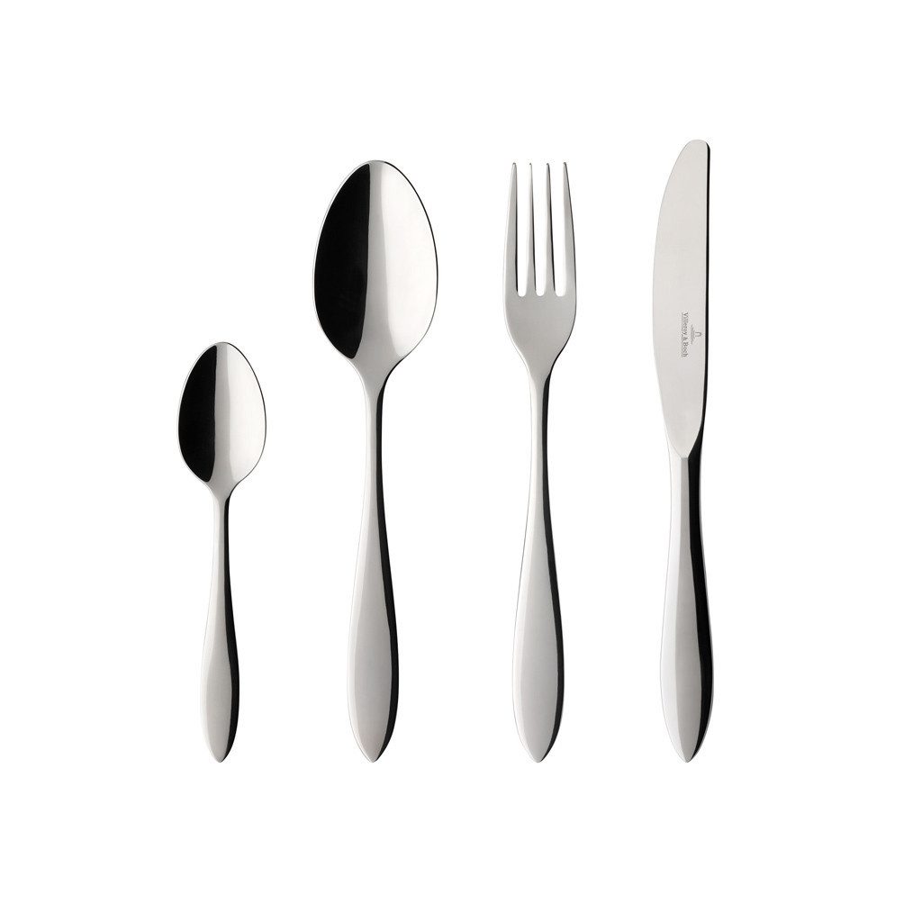 Villeroy & Boch Besteck-Set Arthur Tafelbesteck 144er Set (144-tlg), Edelstahl, Spülmaschinenfest