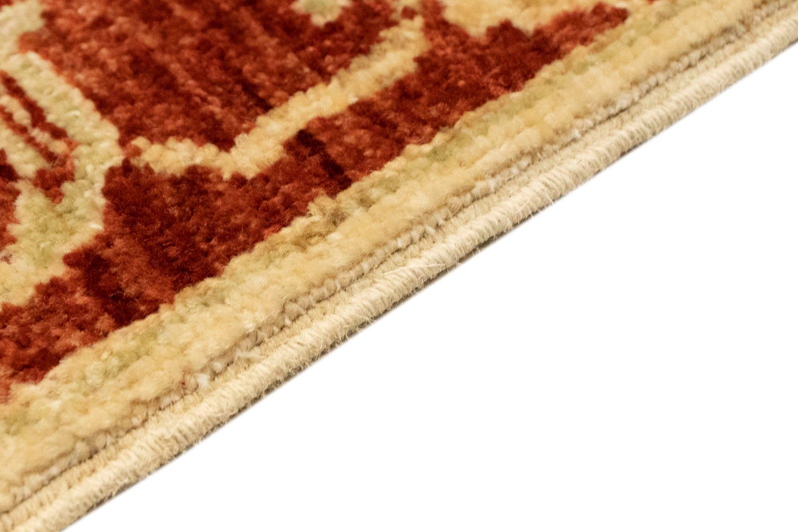 Wollteppich Ziegler Teppich handgeknüpft beige, mm 8 morgenland, Höhe: rechteckig
