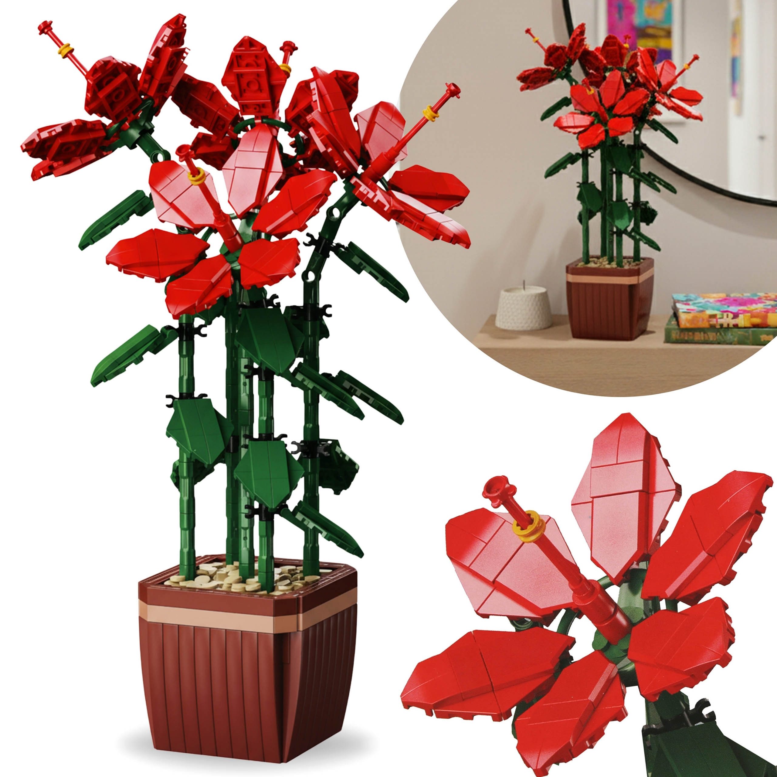 Sarcia.eu Bausteine Rhododendron, kompatibel mit LEGO, Blumen im Topf, 617 günstig online kaufen