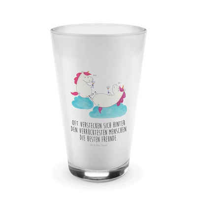 Mr. & Mrs. Panda Glas Einhorn Sekt - Transparent - Geschenk, Einhörner, Spaß, Glas, Freundi, Premium Glas, Herzliche Motive