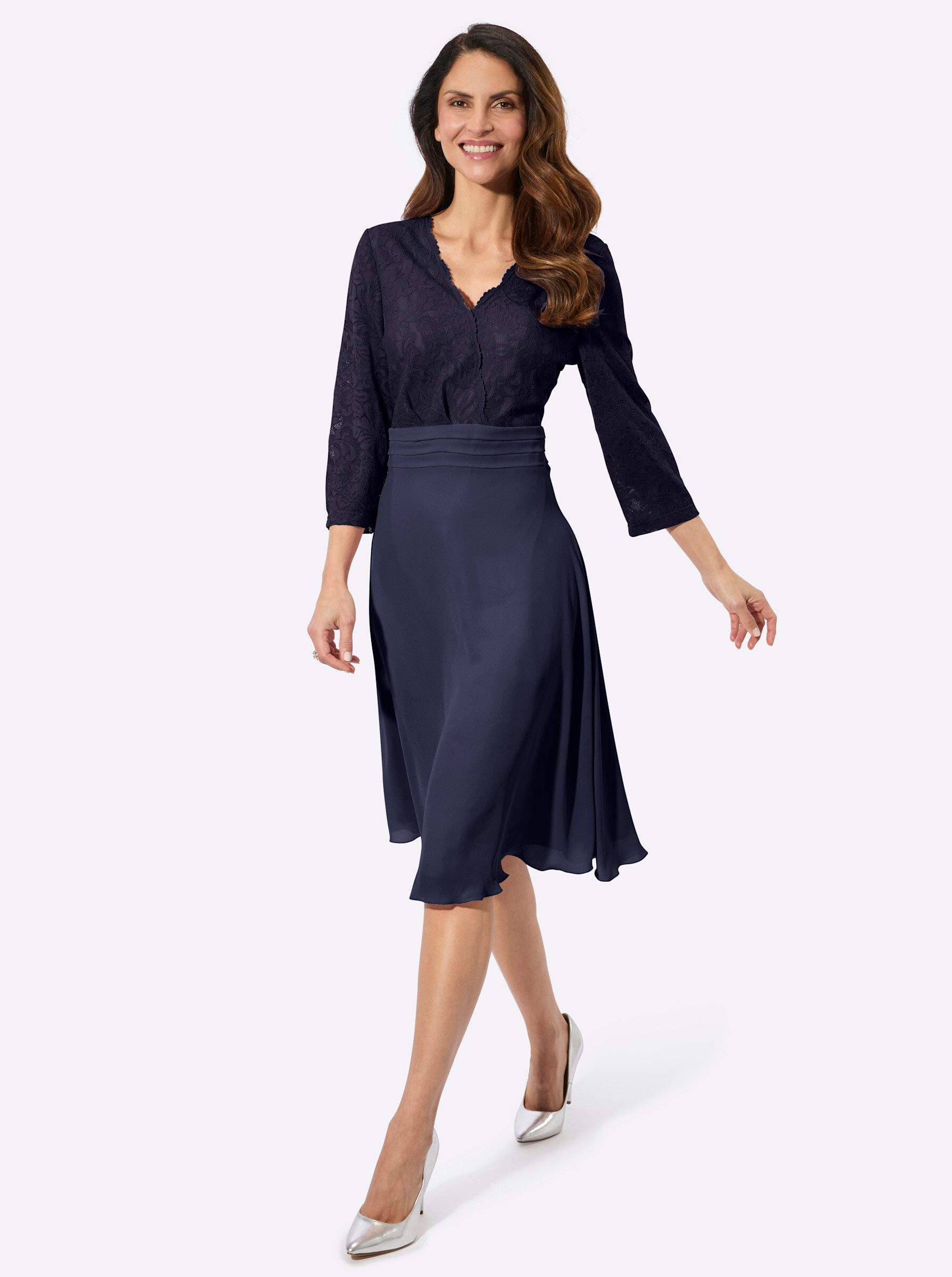 Witt Etuikleid Spitzen-Kleid 3/4-Arm