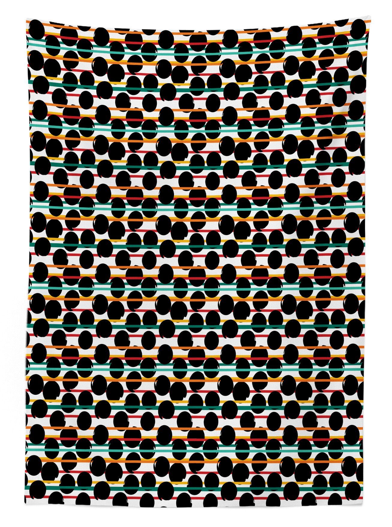 den Farbfest und Waschbar Große Abakuhaus Außen Klare Abstrakt Bereich Streifen Tupfen Farben, geeignet Tischdecke Für