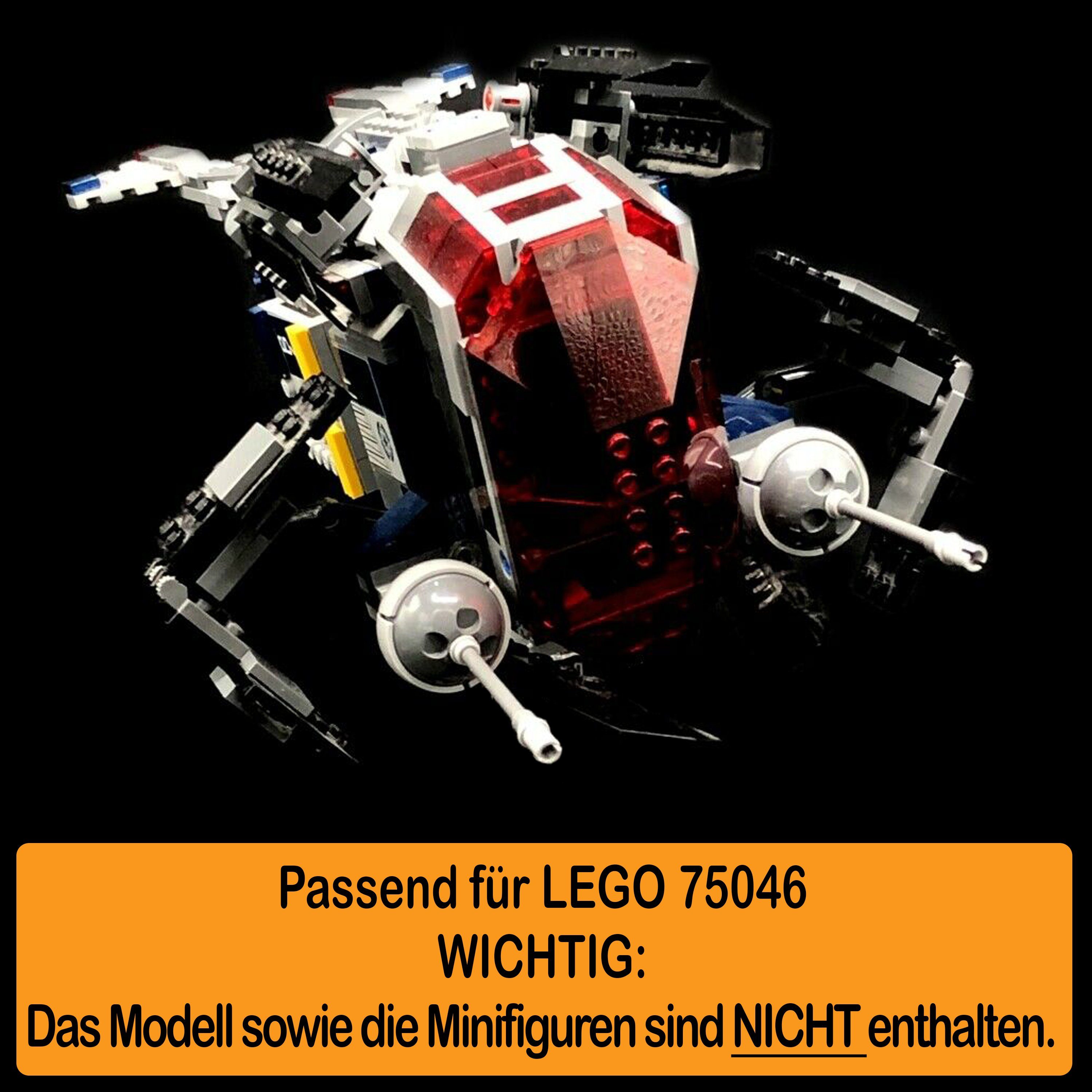 Gunship Standfuß Germany und einstellbar, Made Police Stand 100% für Display LEGO Winkel selbst Acryl zum (verschiedene Positionen Coruscant 75046 zusammenbauen), in AREA17