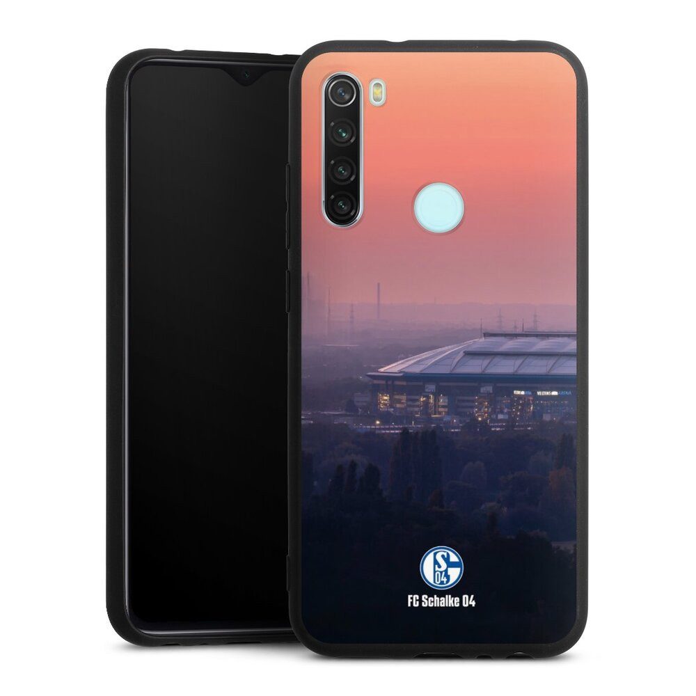 DeinDesign Handyhülle Stadion FC Schalke 04 Offizielles Lizenzprodukt Schalke 04 Stadion, Xiaomi Redmi Note 8 (2021) Silikon Hülle Premium Case Smartphone Cover