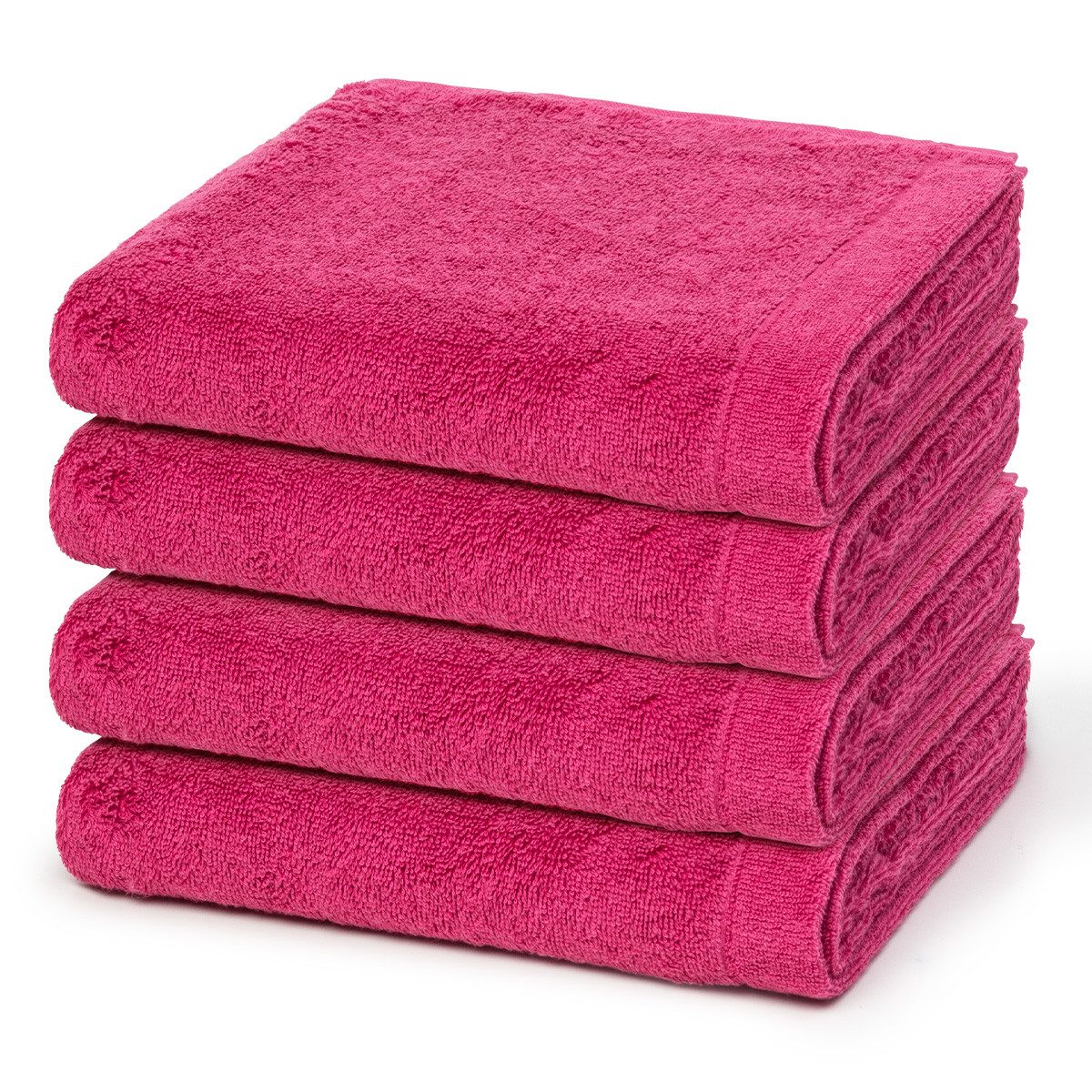 Cawö Handtuch Set Lifestyle, Walkfrottee (Spar-Set, 4-St), 4 X Handtuch im Set - Baumwolle - Saugstark