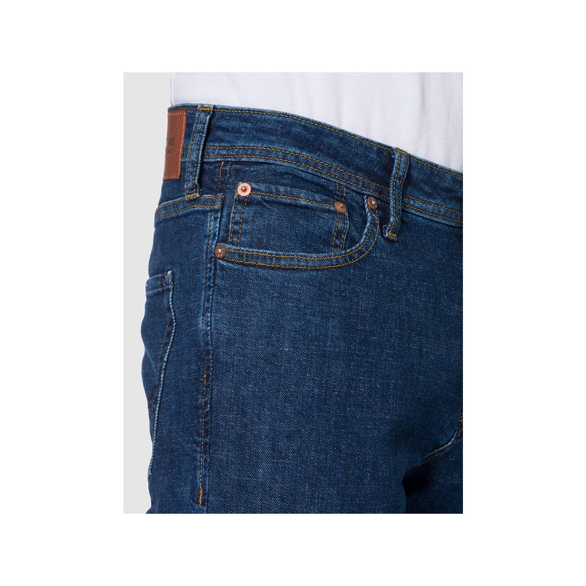 Jack & (1-tlg) blau Jones 5-Pocket-Jeans