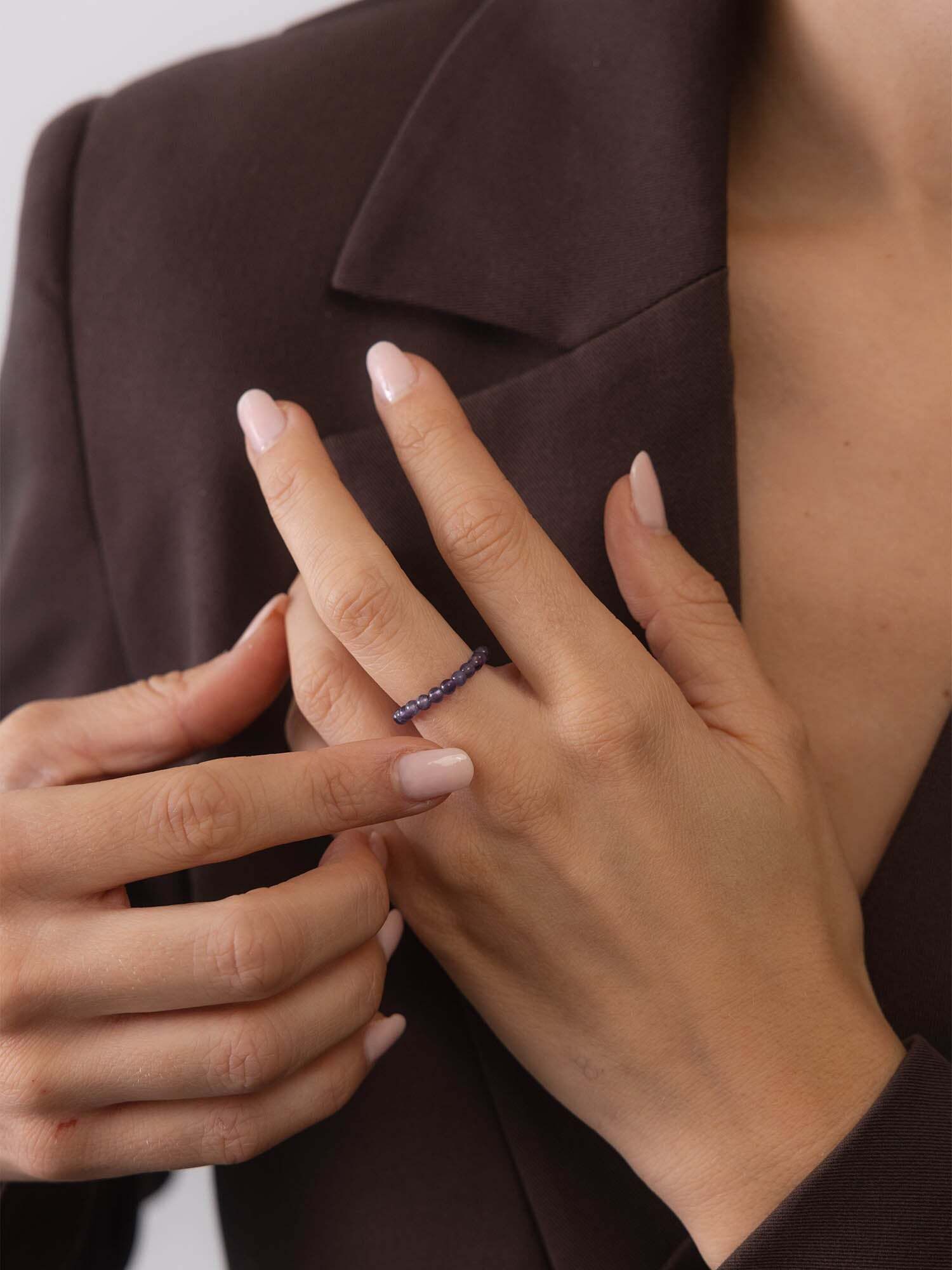 Purelei Fingerring Amethyst Anxiety