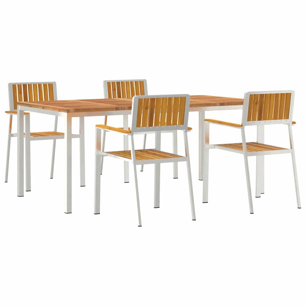 vidaXL Gartentisch Outdoortisch-Set 5 stk. 180 x 90 x 75 cm (5-St)