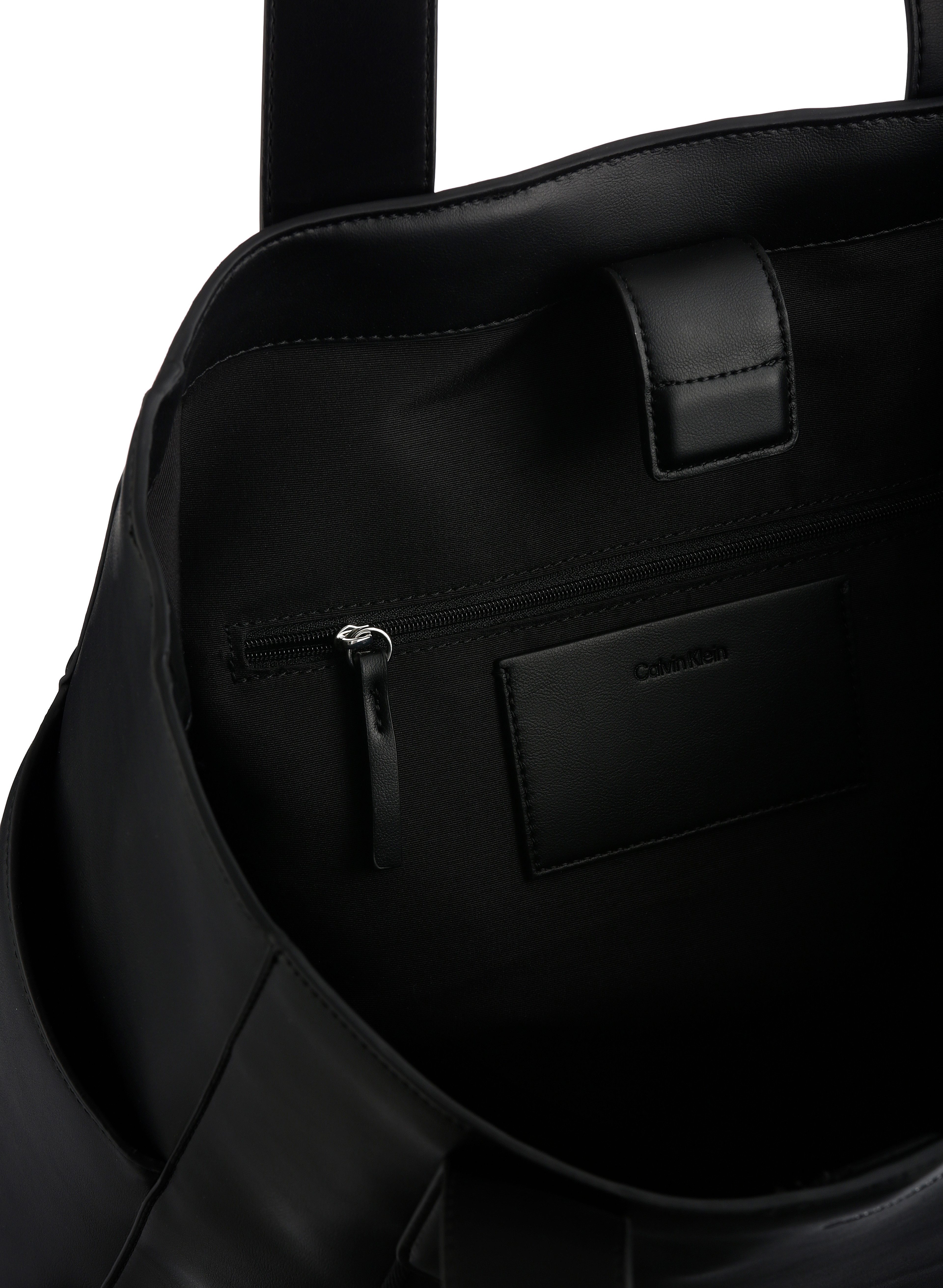 Calvin Klein Tragetasche WEBBING STRAP TOTE, Henkeltasche, Schultertasche, Handtasche Damen