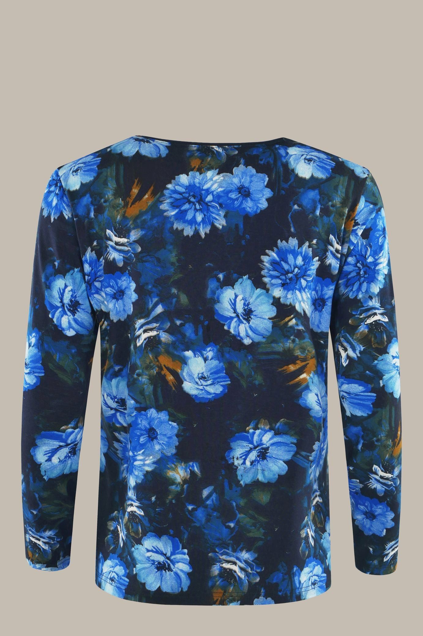 Hajo Blusenshirt Damen Shirt bedruckt 1/1 Arm im Patch-Look günstig online kaufen