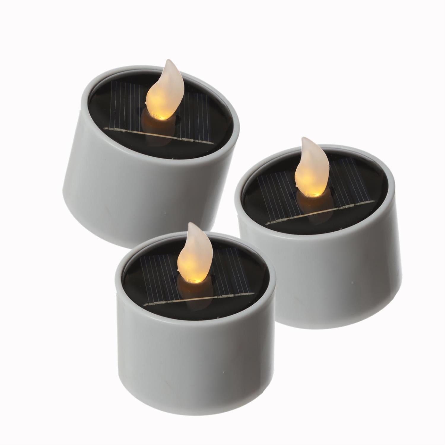 MARELIDA LED-Kerze LED Solar Teelichter Garten Outdoor Solar Kerze Solarleu günstig online kaufen