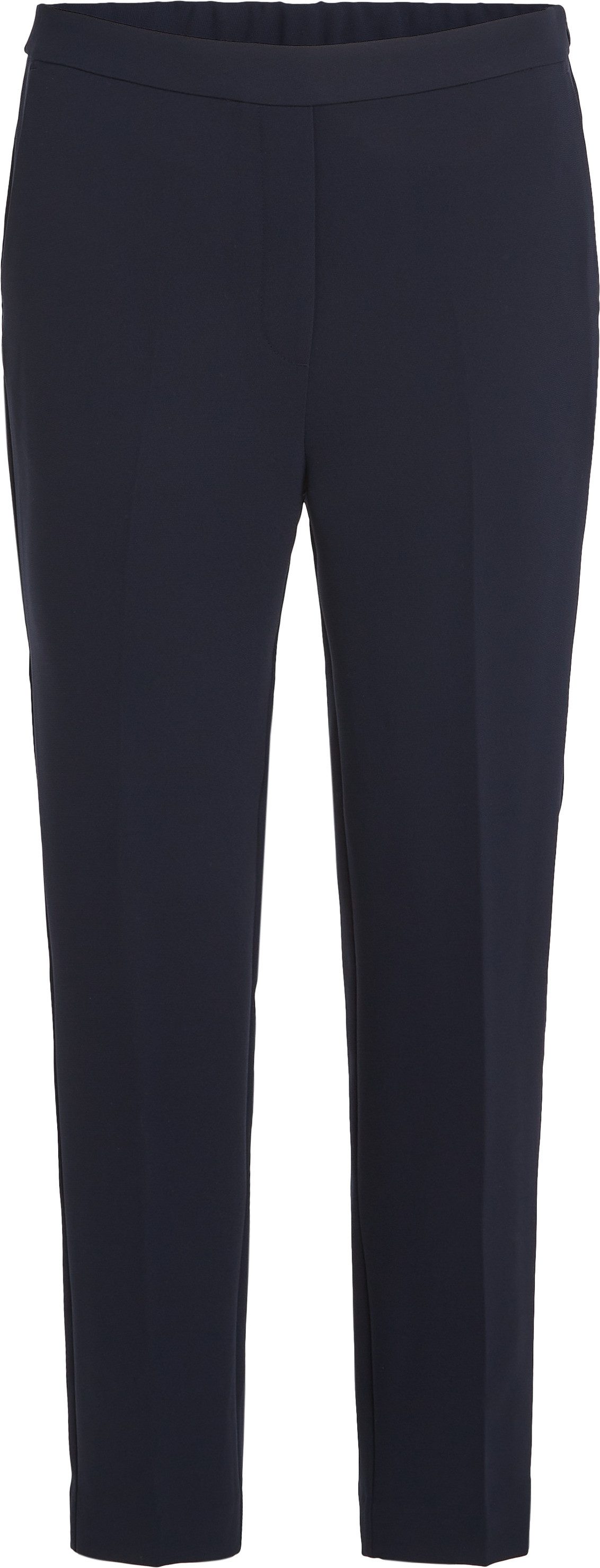 Tommy Hilfiger Webhose CREPE SLIM PULL ON PANT mit Metalllabel, Bügelfalten günstig online kaufen