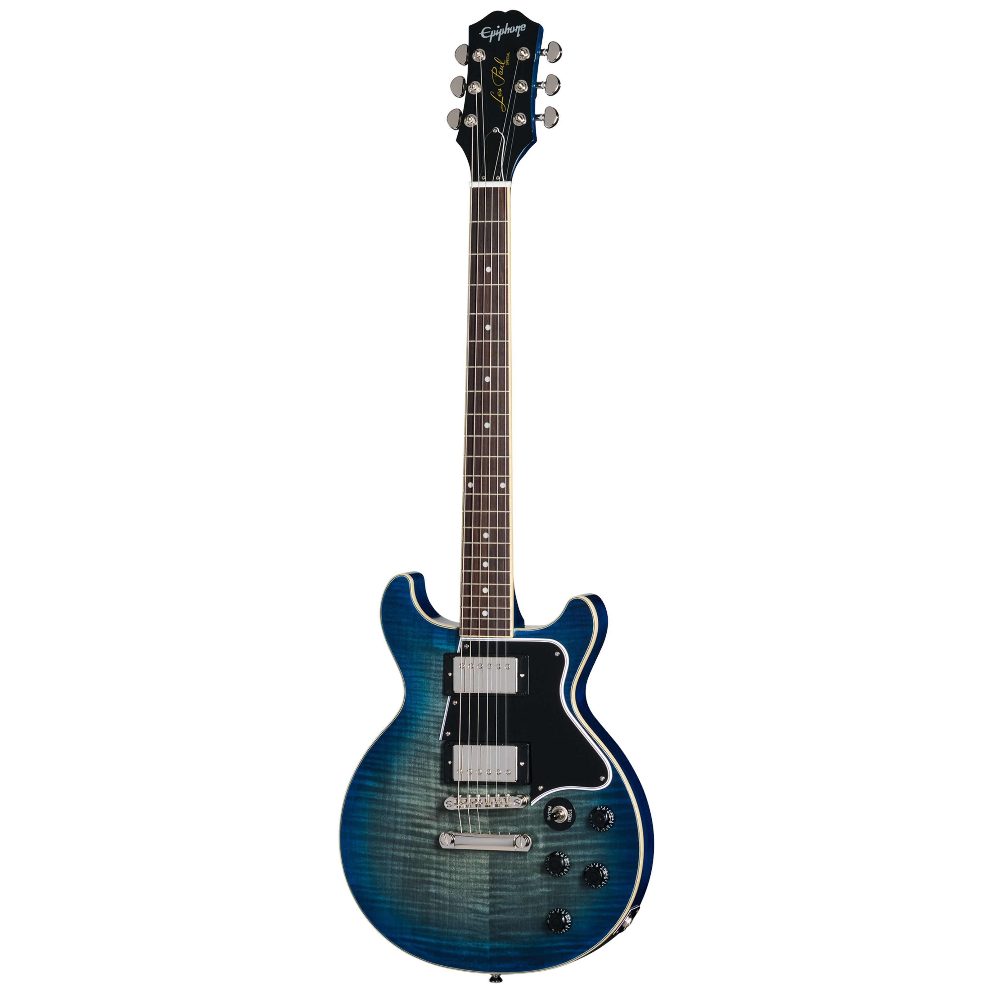 Epiphone E-Gitarre, E-Gitarren, Double Cut Modelle, Les Paul Special Double Cut Figured Ocean Water - Double Cut Modelle