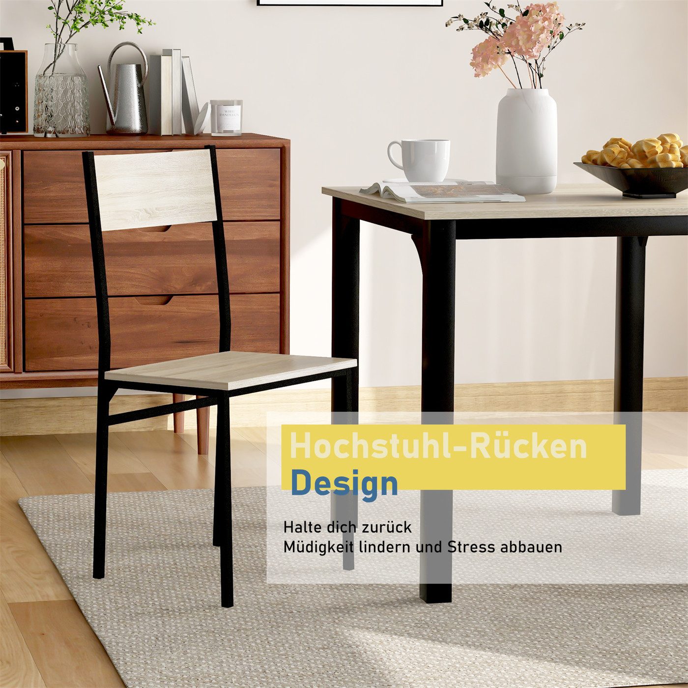 XDeer Esstisch 3-teilig Essgruppe Bartisch mit günstig online kaufen