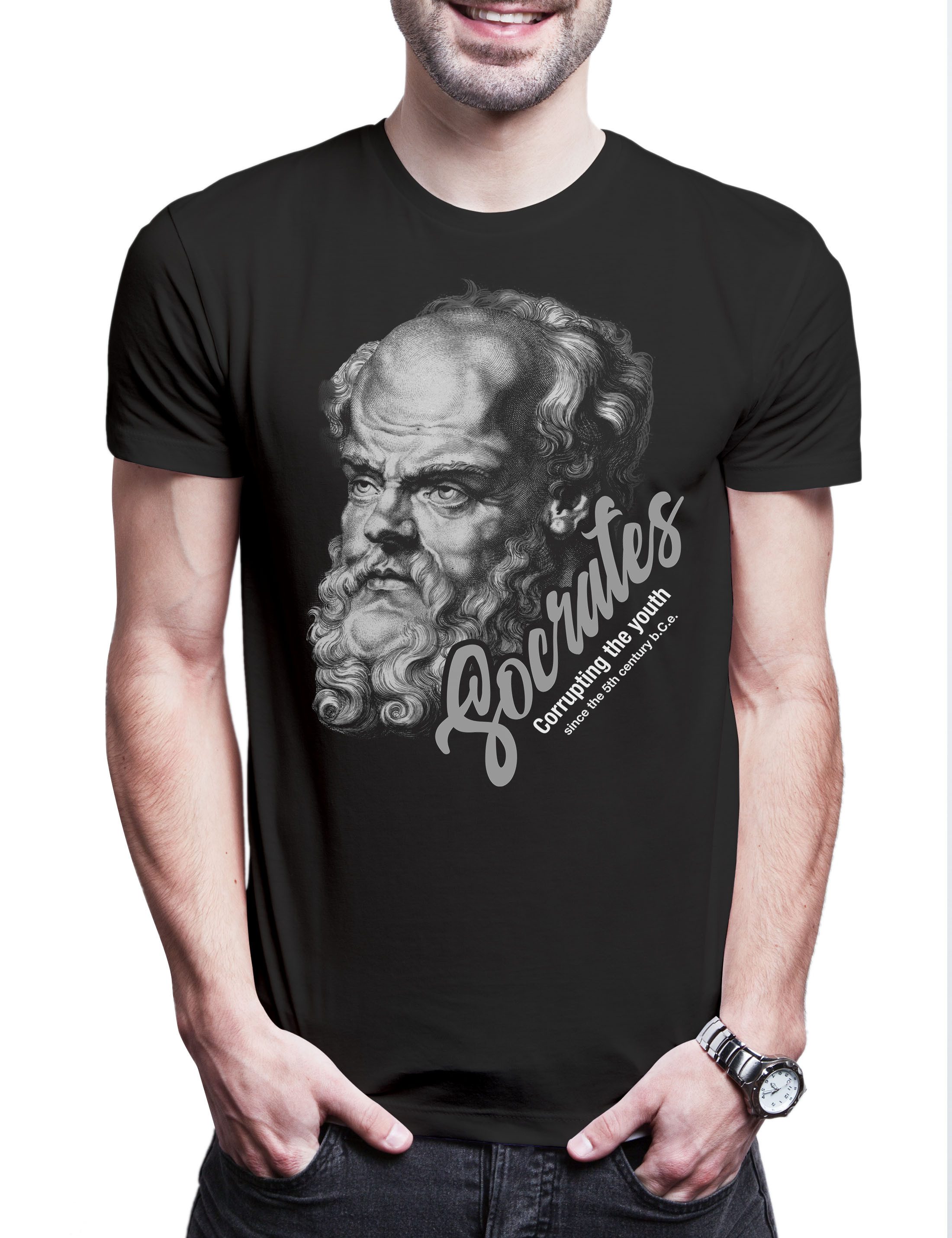 Print-Shirt Socrates Corrupting The Youth B Herren T-Shirt Sokrates Philosoh