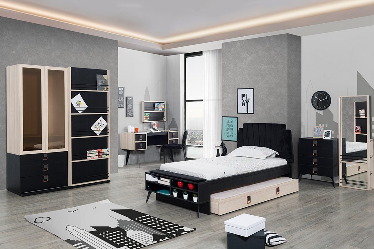 Kapa Мебель Schlafzimmer-Set Lotus in schwarz