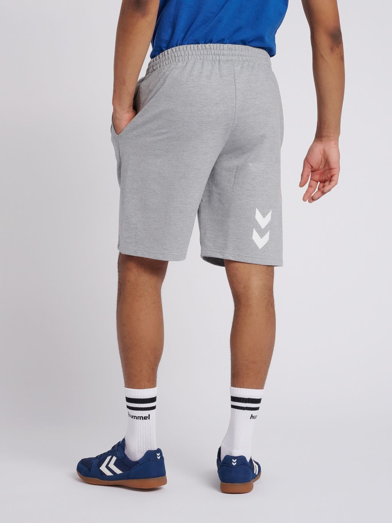 hummel Sweatshorts HMLGO Kurze Shorts Pants Sweat Basic in Jogginghose 5144 Grau