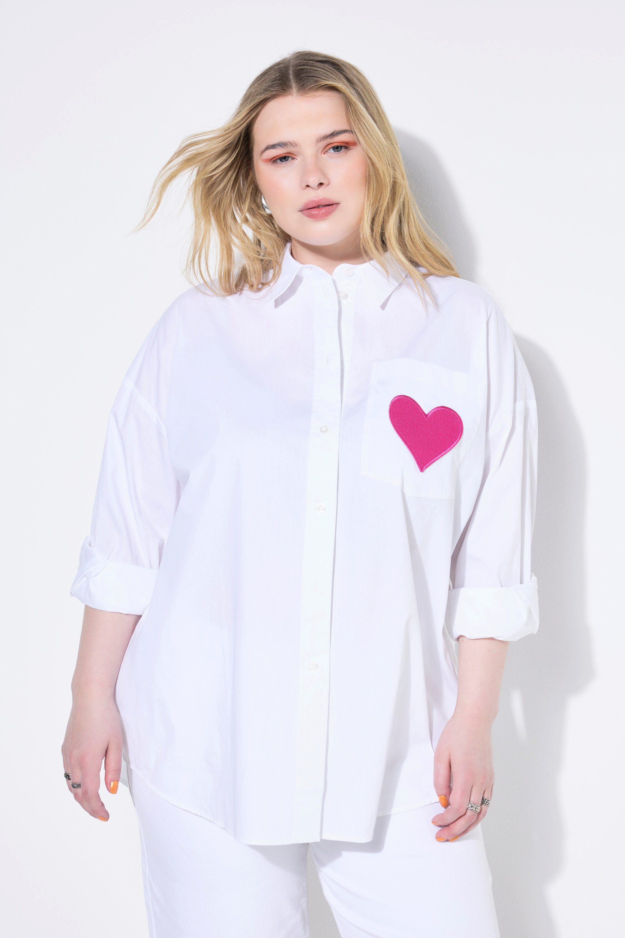 Studio Untold Hemdbluse Hemdbluse oversized Rückenprint günstig online kaufen