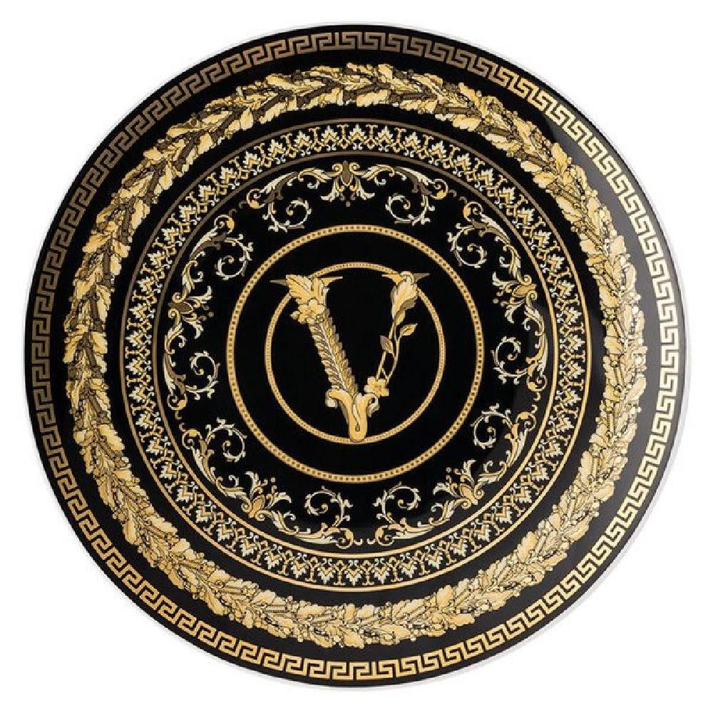 Versace Frühstücksteller by Rosenthal Brotteller Virtus Gala Schwarz (17cm)