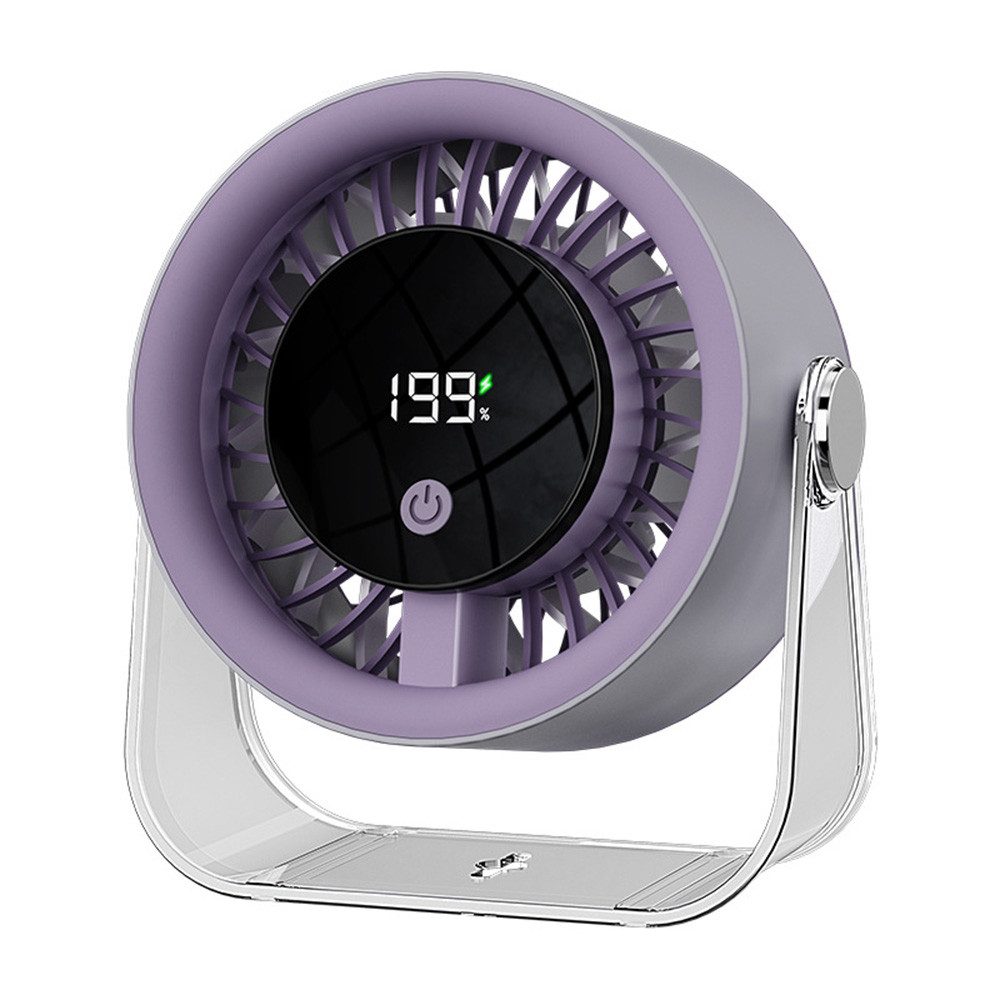 nsihing Mini USB-Ventilator Tischventilator, stromsparend, ruhiger Lauf, 360° neigbar, Fan Lüfter, ragbarer Ventilator mit 199 Stufen, stufenlos regelbar
