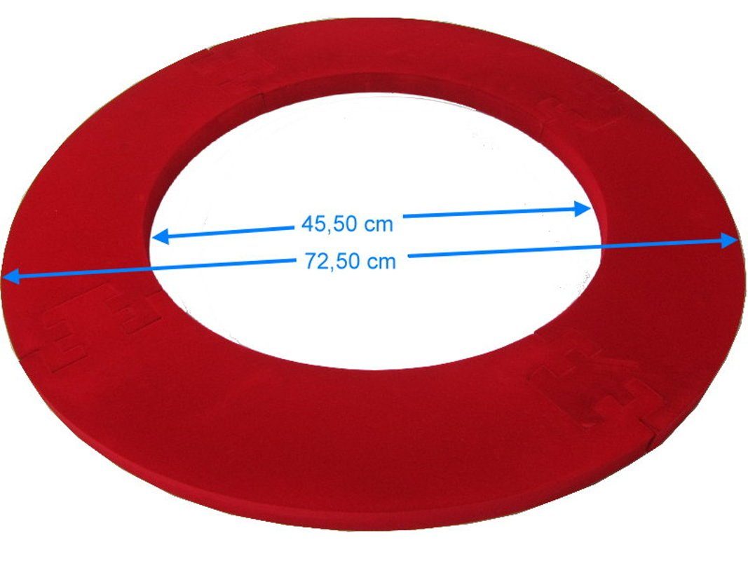 DSX Dartscheibe Winmau Blade 6 Triple Core PDC Carbon Steel Dartboard Surround Rot