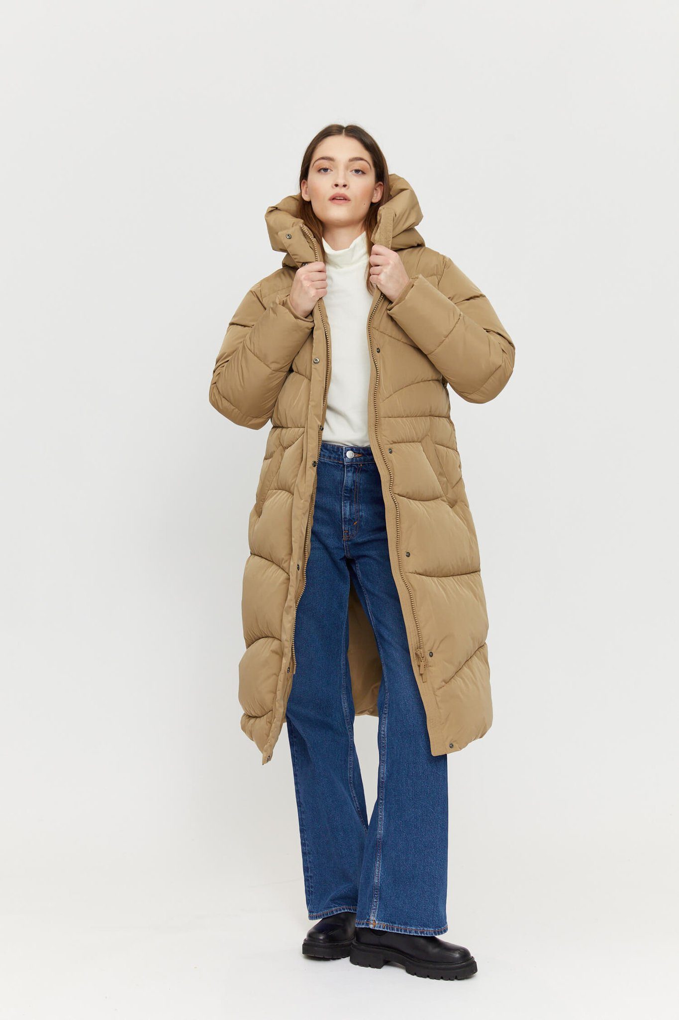 MAZINE Winterjacke WANDA COAT Braun Vegane Damen Winterjacke