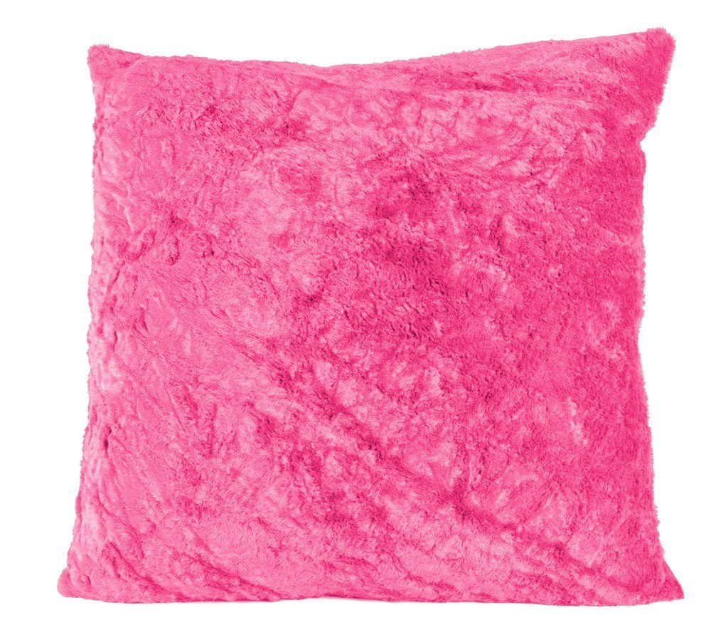 Magma Heimtex Fellkissen Kissenhülle "Fluffy" pink 70x70cm