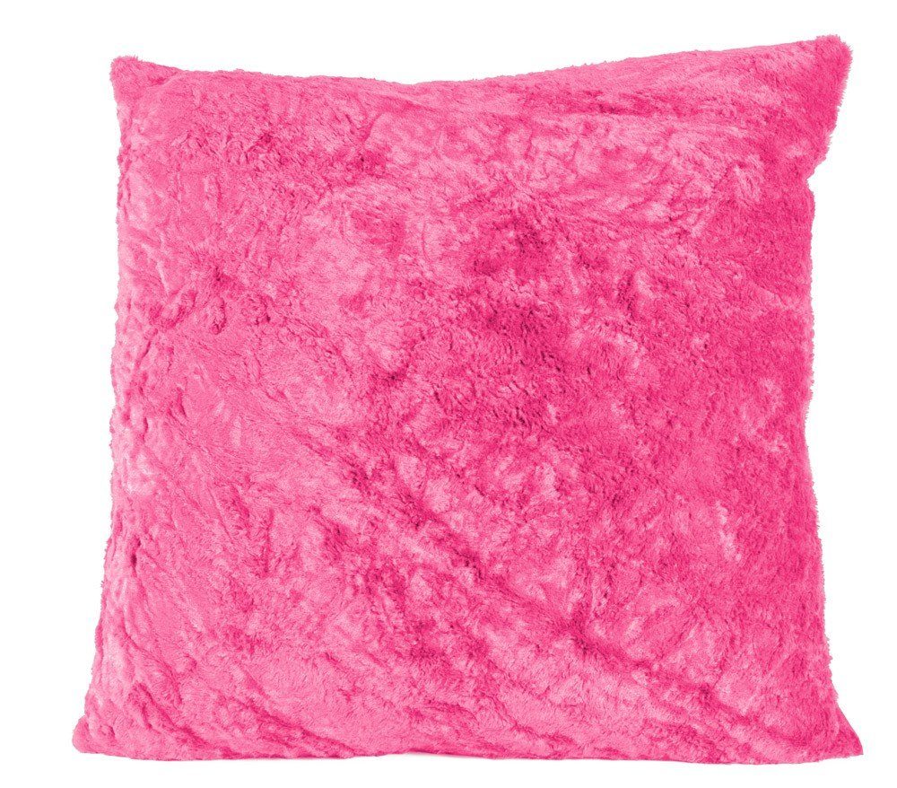 Kissenhülle "Fluffy" pink LEBEN. SCHÖNER Fellkissen 70x70cm