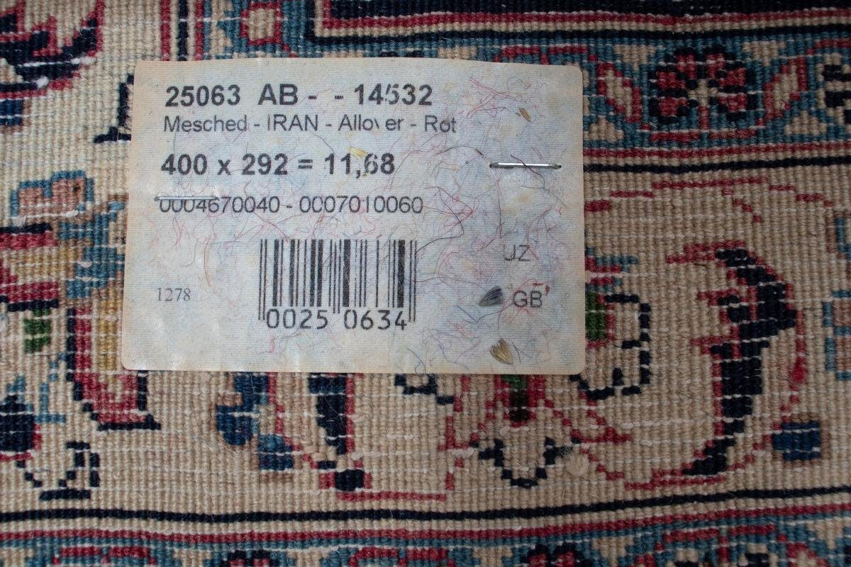 mm 12 Orientteppich Trading, 291x399 / Mashhad Perserteppich, Handgeknüpfter Orientteppich Höhe: Nain rechteckig,
