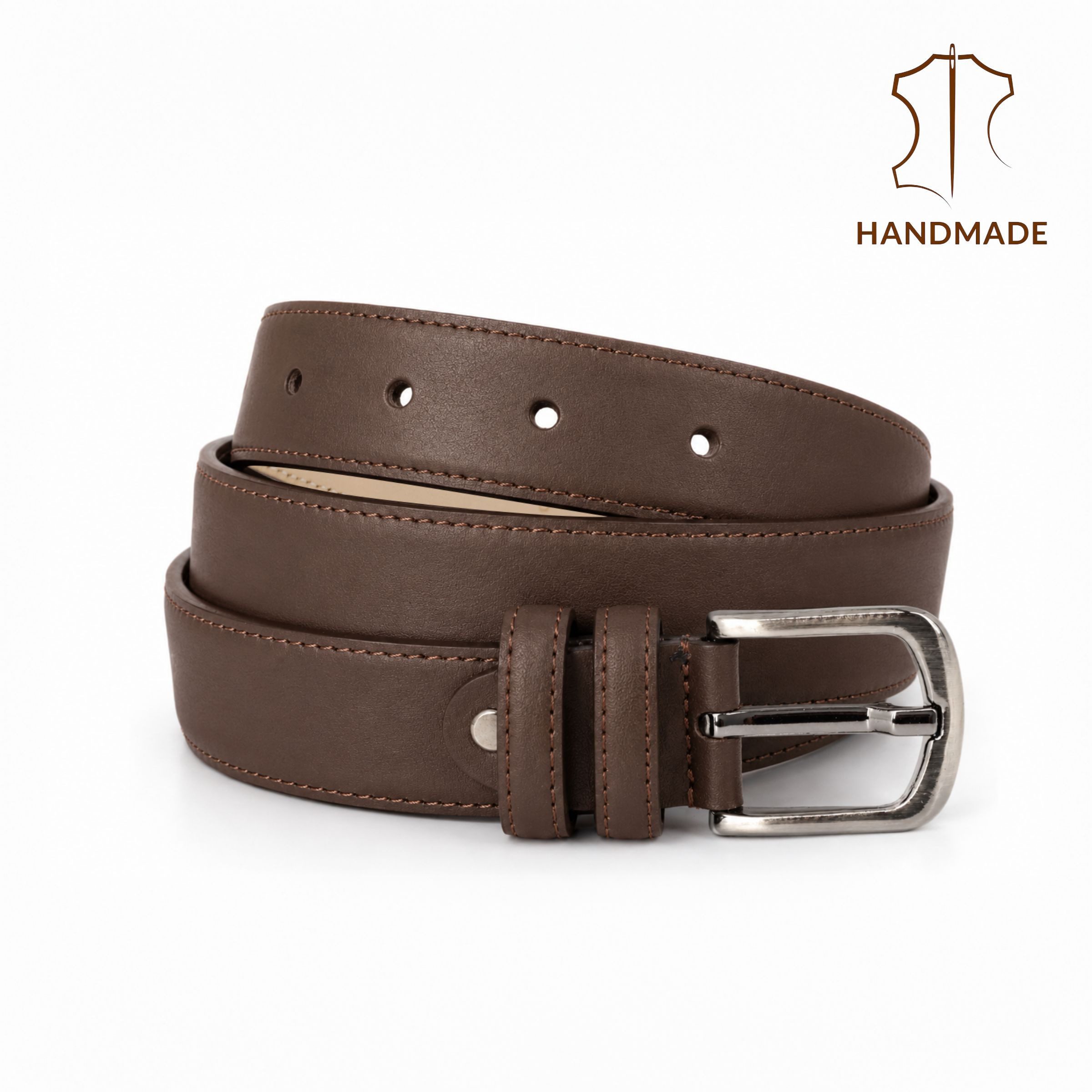 herémood Ledergürtel Gürtel Damen Ledergürtel Jeans & Kleid Geschenke Frauen Accessoires (Gürtel Damen Braun 135 cm - Premium Ledergürtel - handgefertigt - hochwertig verarbeitet - kürzbar, 1-St., Taillengürtel Damen aus Echtleder, für Mom Jeans Damen & Kleid & Hosen) Damengürtel Leder, Geburtstag Geschenk Frau Jeans, Hosen & Kleidung