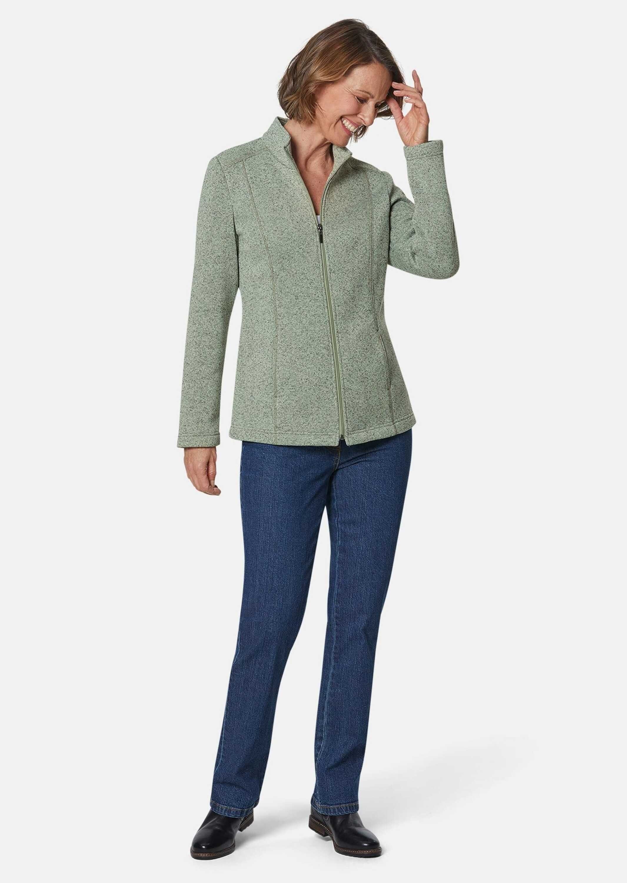 GOLDNER Fleecejacke Kurzgröße: Kuschelweiche Strickfleece-Jacke günstig online kaufen