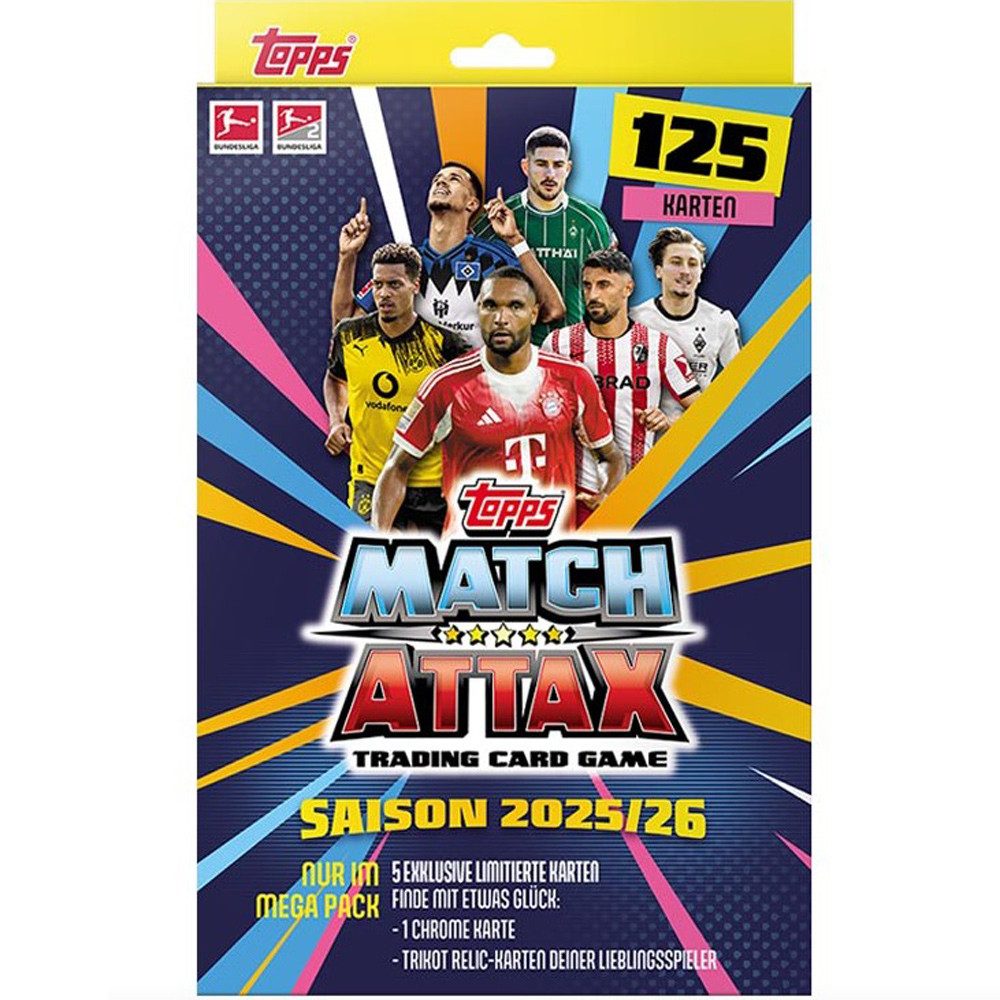Topps Sammelkarte Topps Match Attax Bundesliga 2025/26 - 1 MEGA Pack