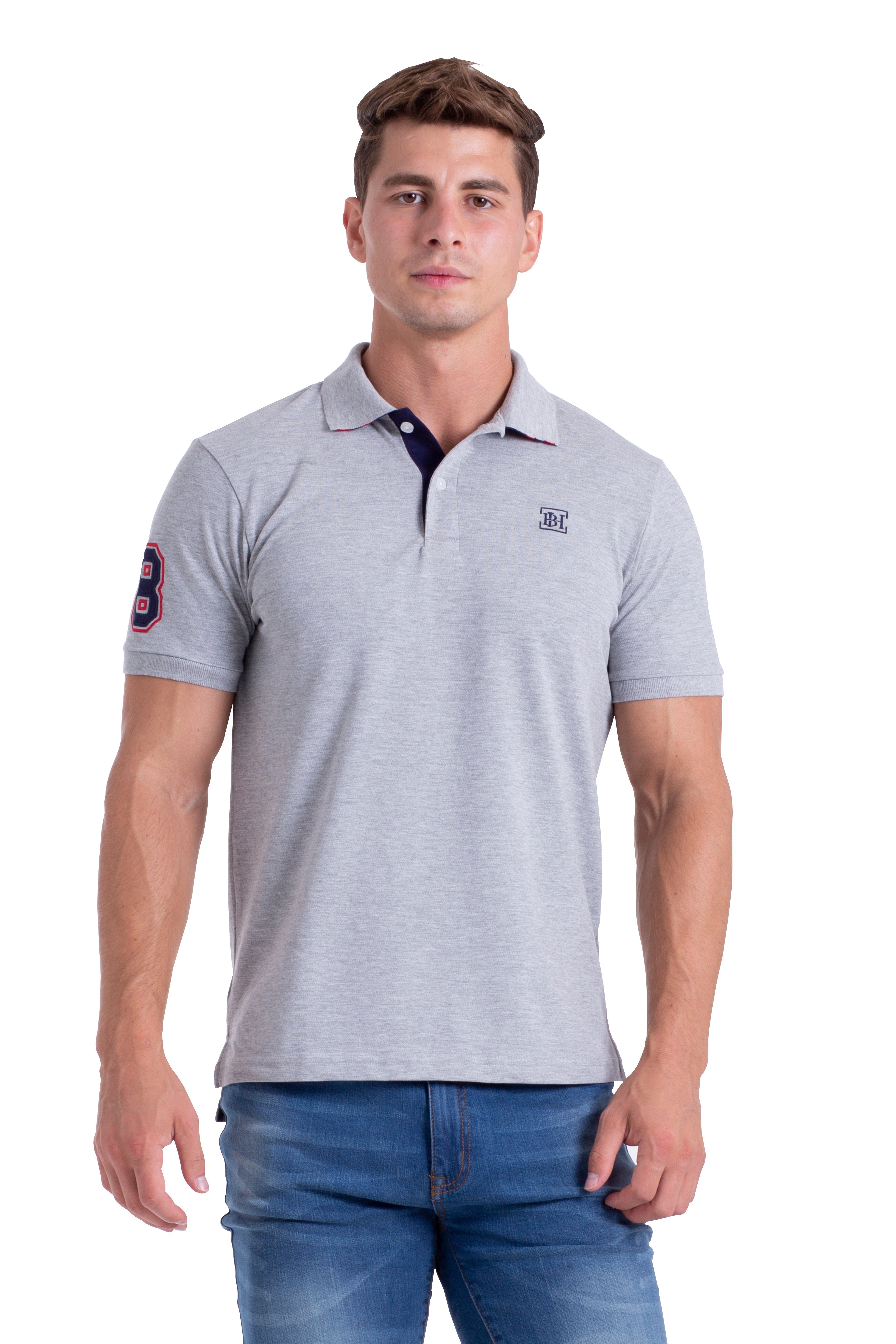 Damen Polohemd Hemd T-Shirt Poloshirt 100% Baumwolle Grau Farben Gr S XXL 