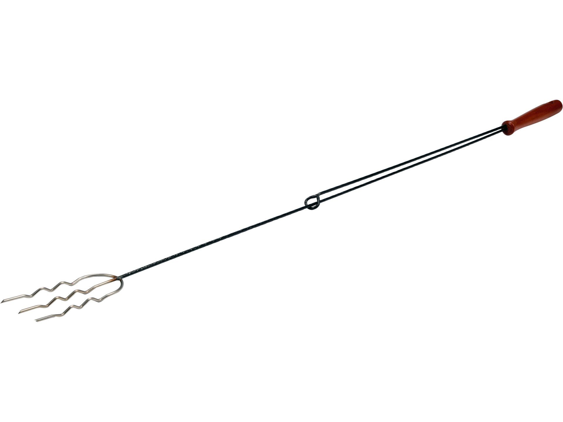 TRIZERATOP Lagerfeuer-Grillspieß WIDELEC OGNISKOWY Z PODPÓRKĄ WO-3 L120 (Lagerfeuerspieß, Grillspieß mit stütze 120cm)