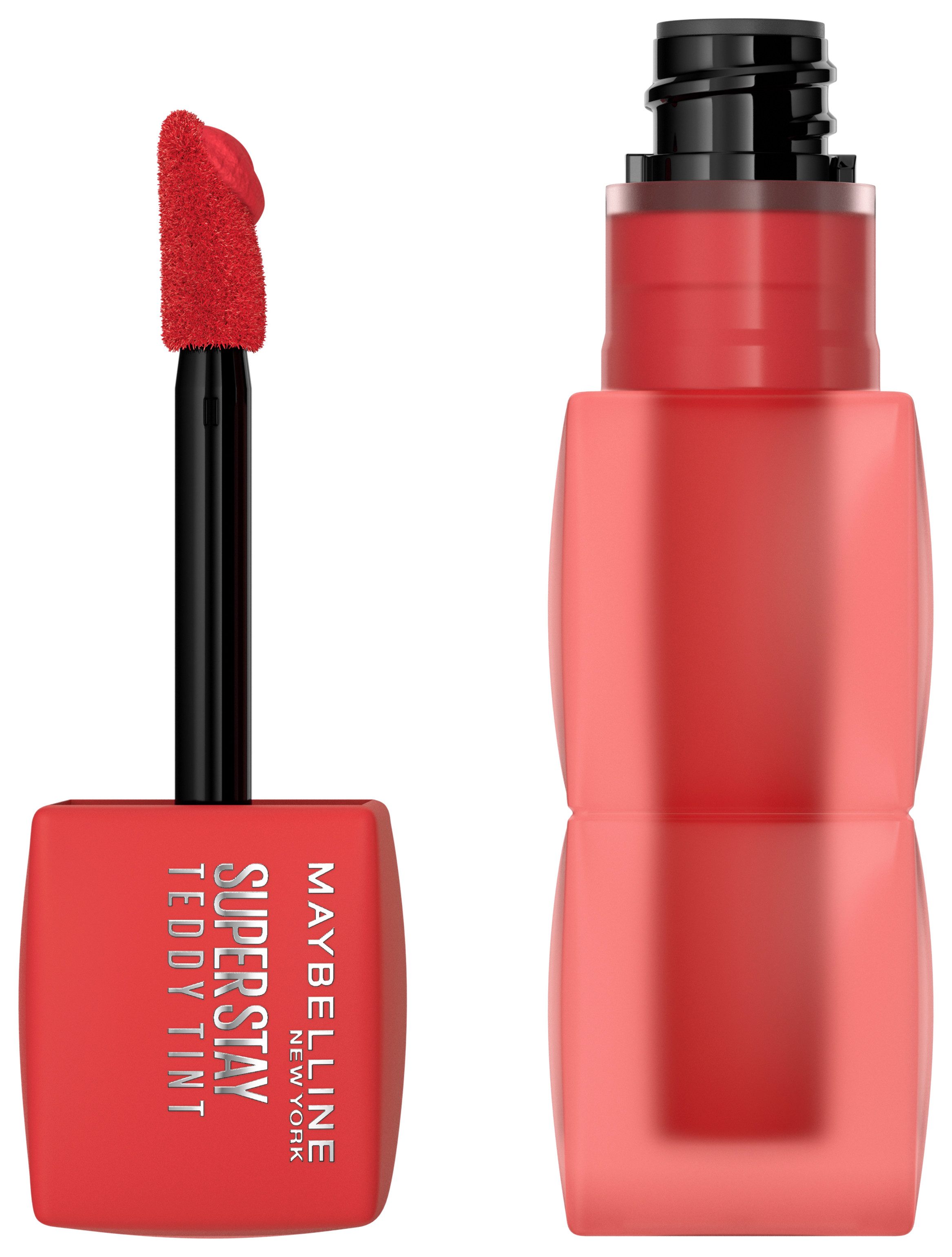 MAYBELLINE NEW YORK Lippenstift SUPER STAY TEDDY TINT LIPPENSTIFT, mit weichem Teddy-Applikator