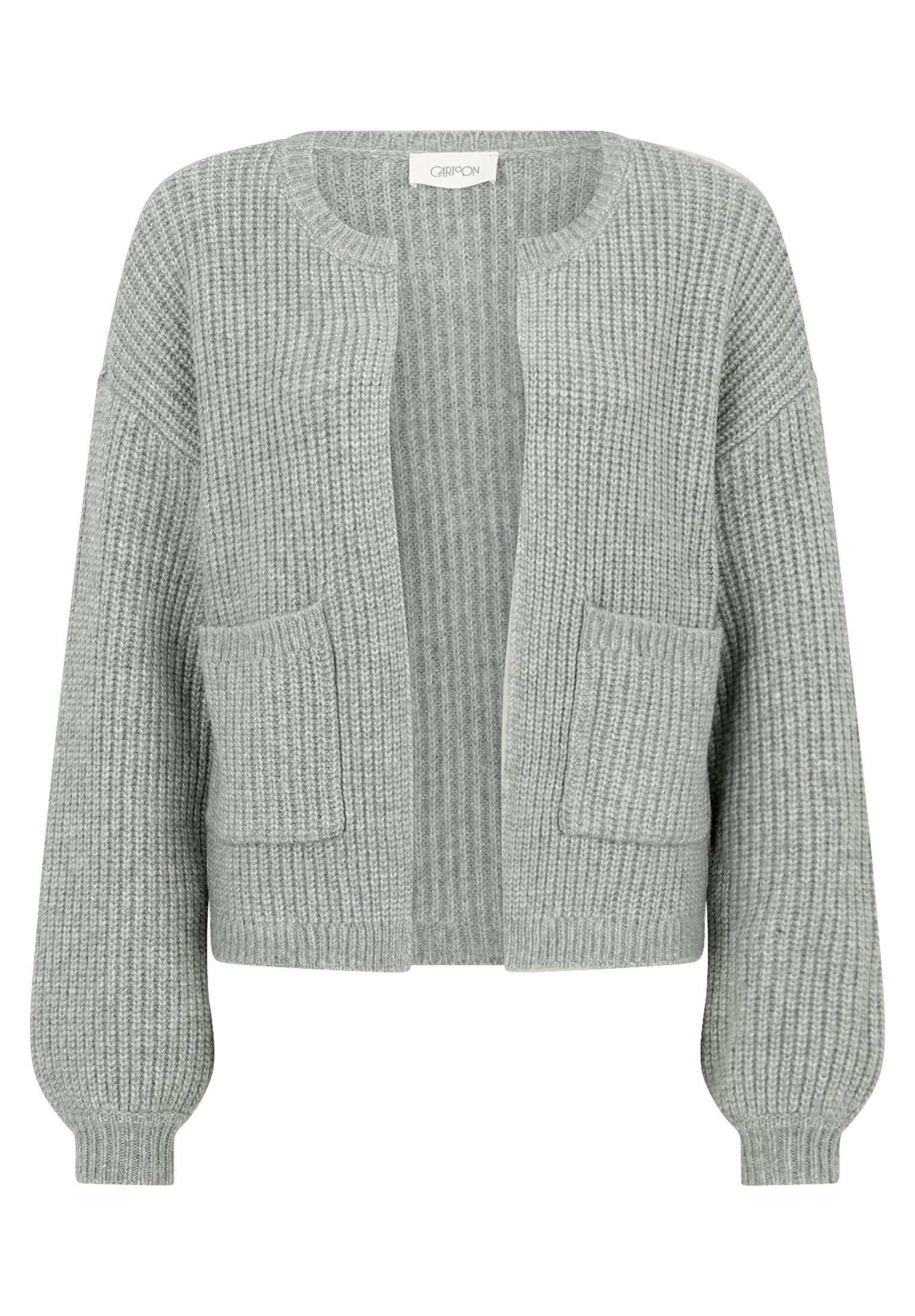 Cartoon Strickjacke Damen mit Taschen (1-tlg)
