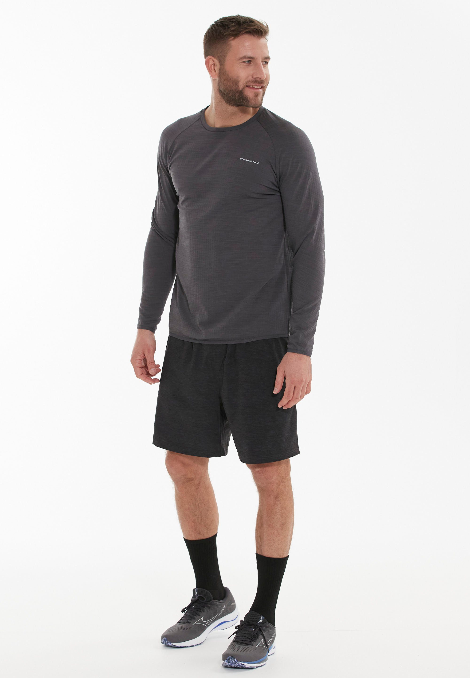 ENDURANCE (1-tlg) Avan Funktionsshirt mit praktischer Quick dunkelgrau Dry-Technologie