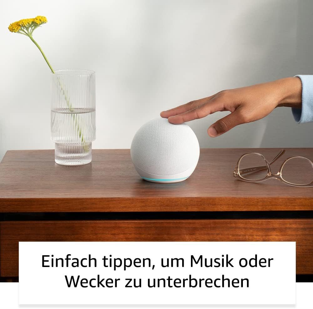 Amazon Echo Dot (Neueste Generation), Alexa mit sattem Klang Lautsprecher (WLAN, Bluetooth, 15 W, Smart-Home-Steuerung, Präzise Stimmerkennung)
