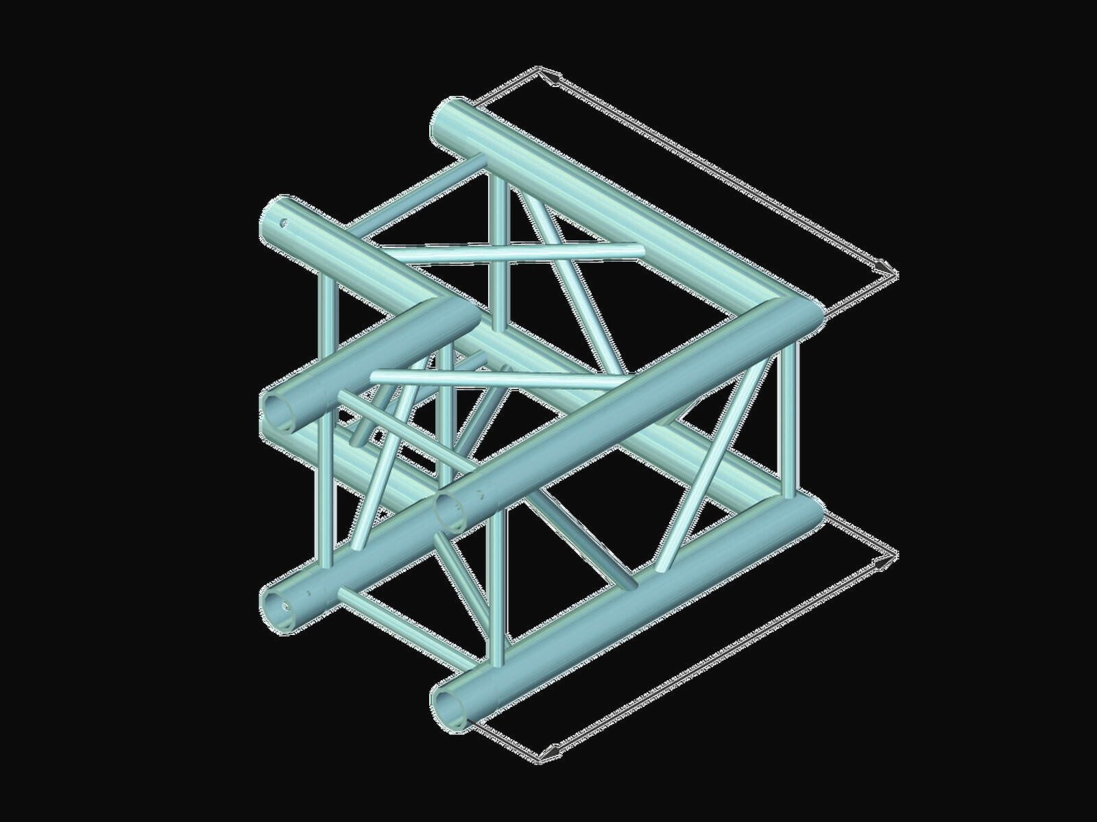 Thumbnail - Alutruss Rahmentraverse ALUTRUSS DECOLOCK DQ4-PAC21 2-Weg Ecke 90°