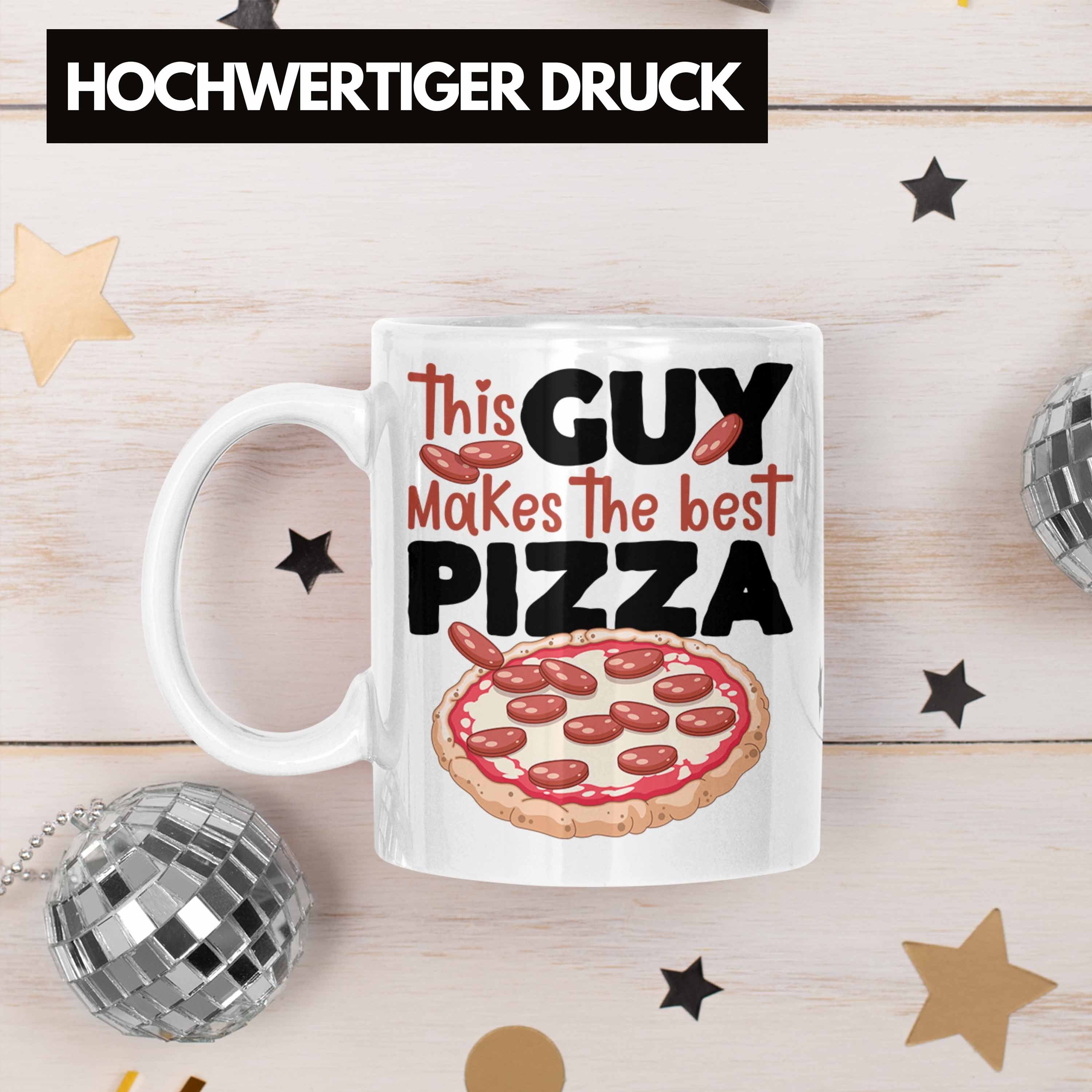 Weiss Geschenk Tasse Tasse Lustiger Pizza Beste Geschenkidee Pizzabäcker Trendation Spruch