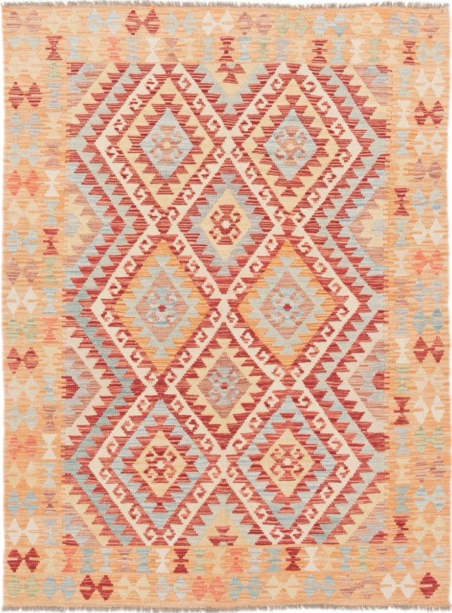 Orientteppich Kelim Afghan 152x204 Handgewebter Orientteppich, Nain Trading, rechteckig, Höhe: 3 mm