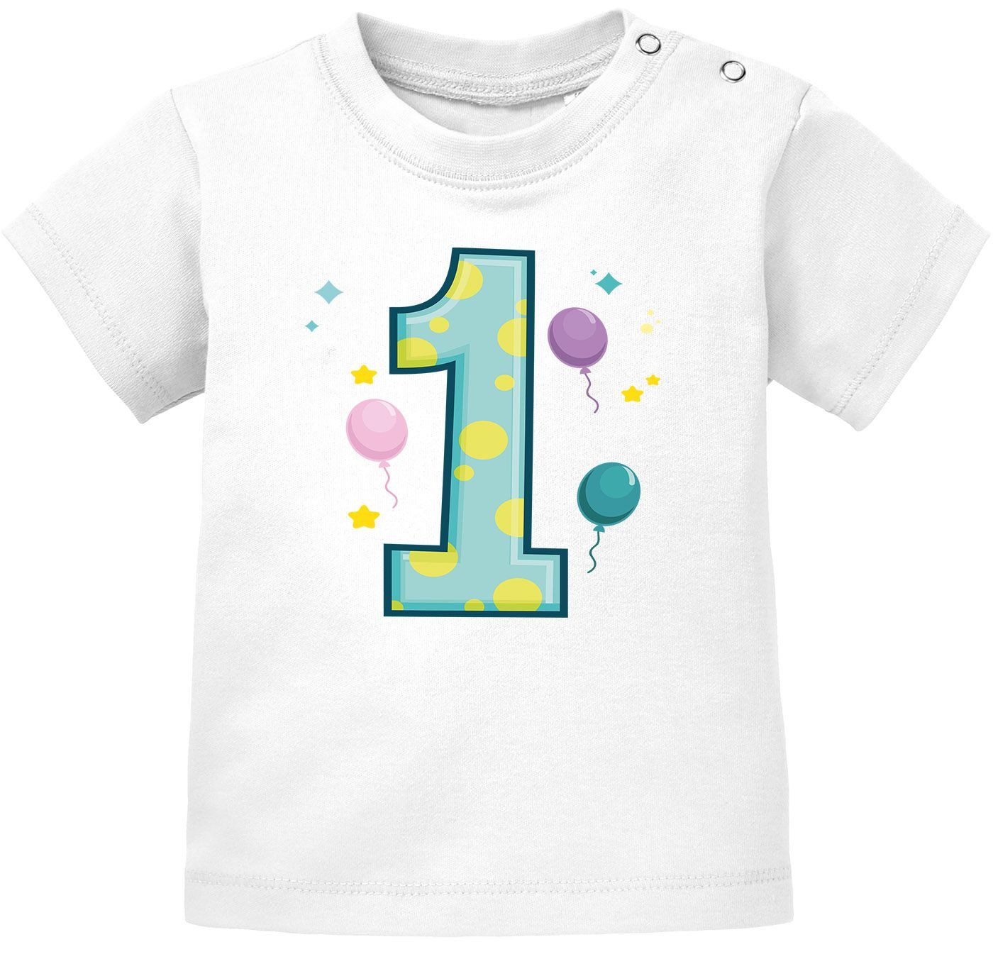 Body Baby T-Shirt kurzarm Babyshirt Geburtstag 1 Jahr ein Jahr Jungen