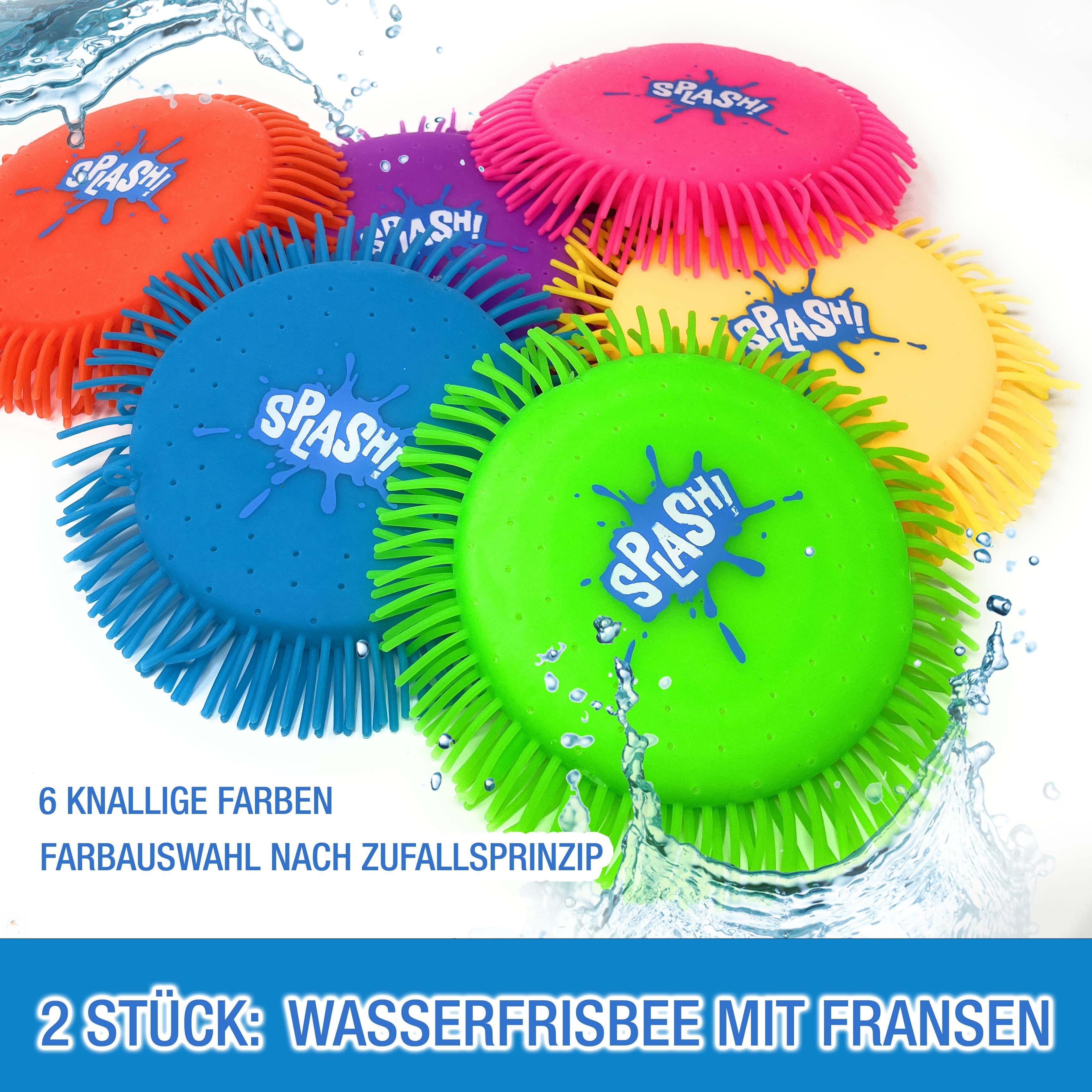 AMLI Spielzeug-Gartenset Wasserfrisbee 2er Set 16cm Wasser Frisbee bunt, Wa günstig online kaufen