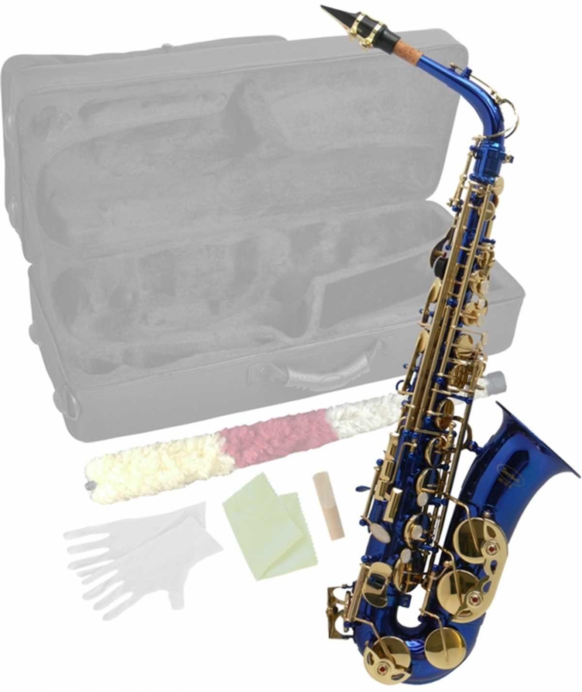 Saxophon Eb Alt-Saxophon in Blau mit hohem FIS