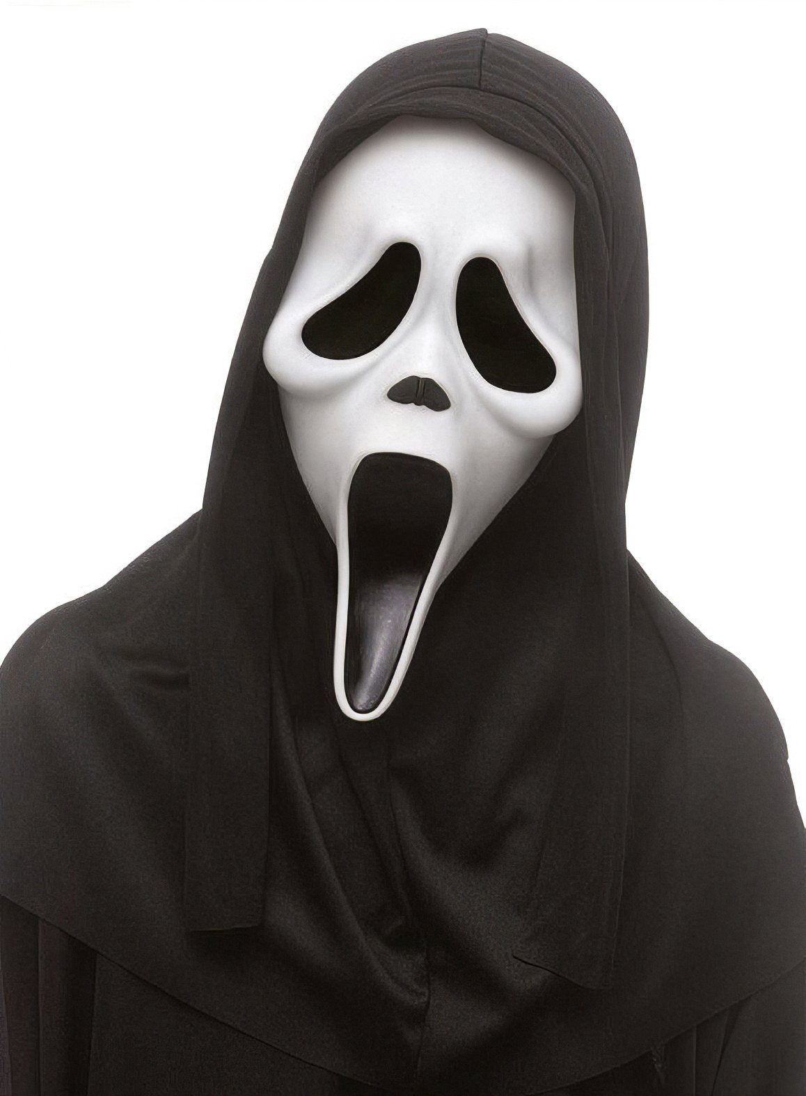 CHAKS Verkleidungsmaske Ghostface Maske für Kinder, Kindermaske für das Scream Team: der klassische Ghost Face mit Kapuze