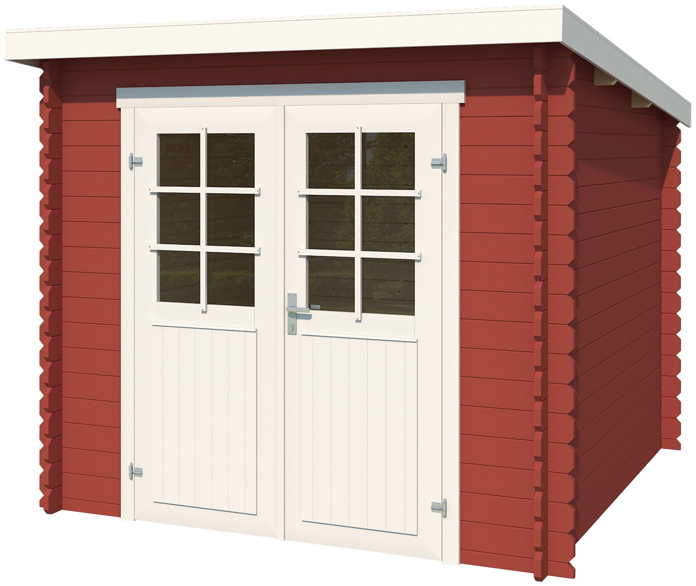 LASITA MAJA Gartenhaus Indi 175, BxT: 250x213 cm, Blockbohlenhaus 28mm