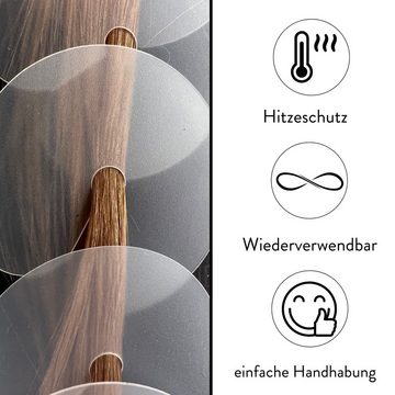hair2heart Echthaar-Extension 10 x Schutzschablone mit Klammern