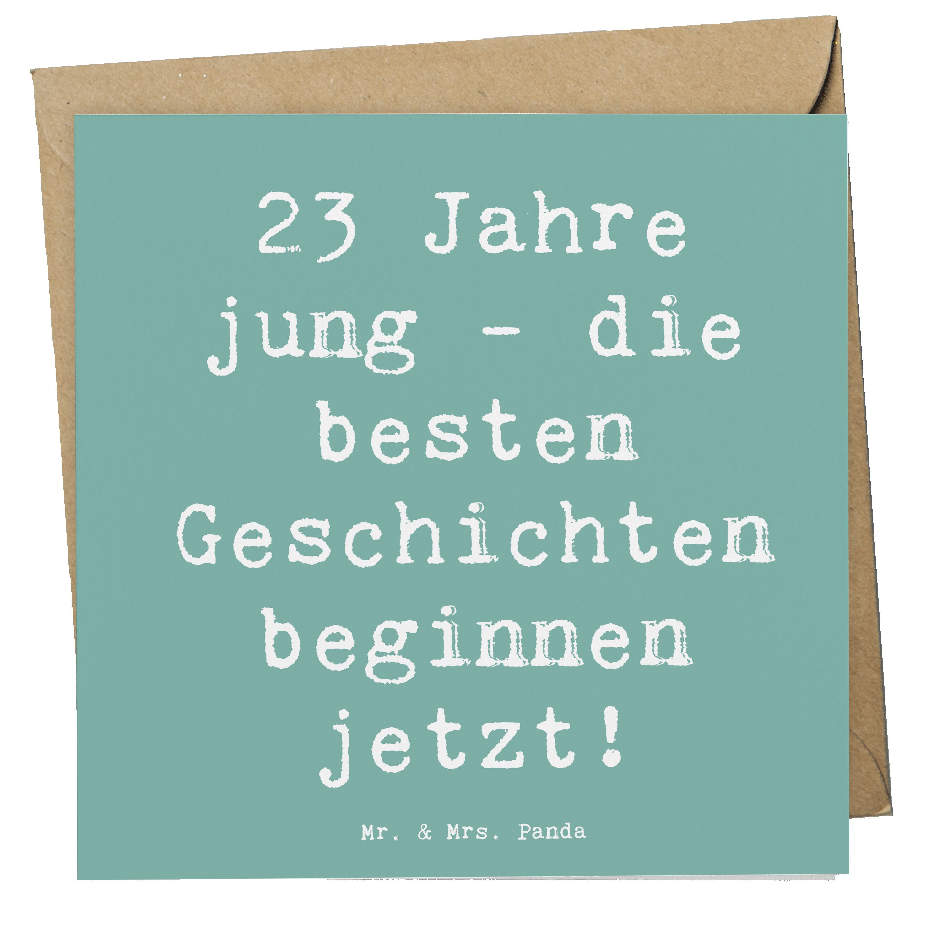 Grußkarte 23. Geburtstag Geschichten - Meeresbrise - Geschenk, Motivationsspruc